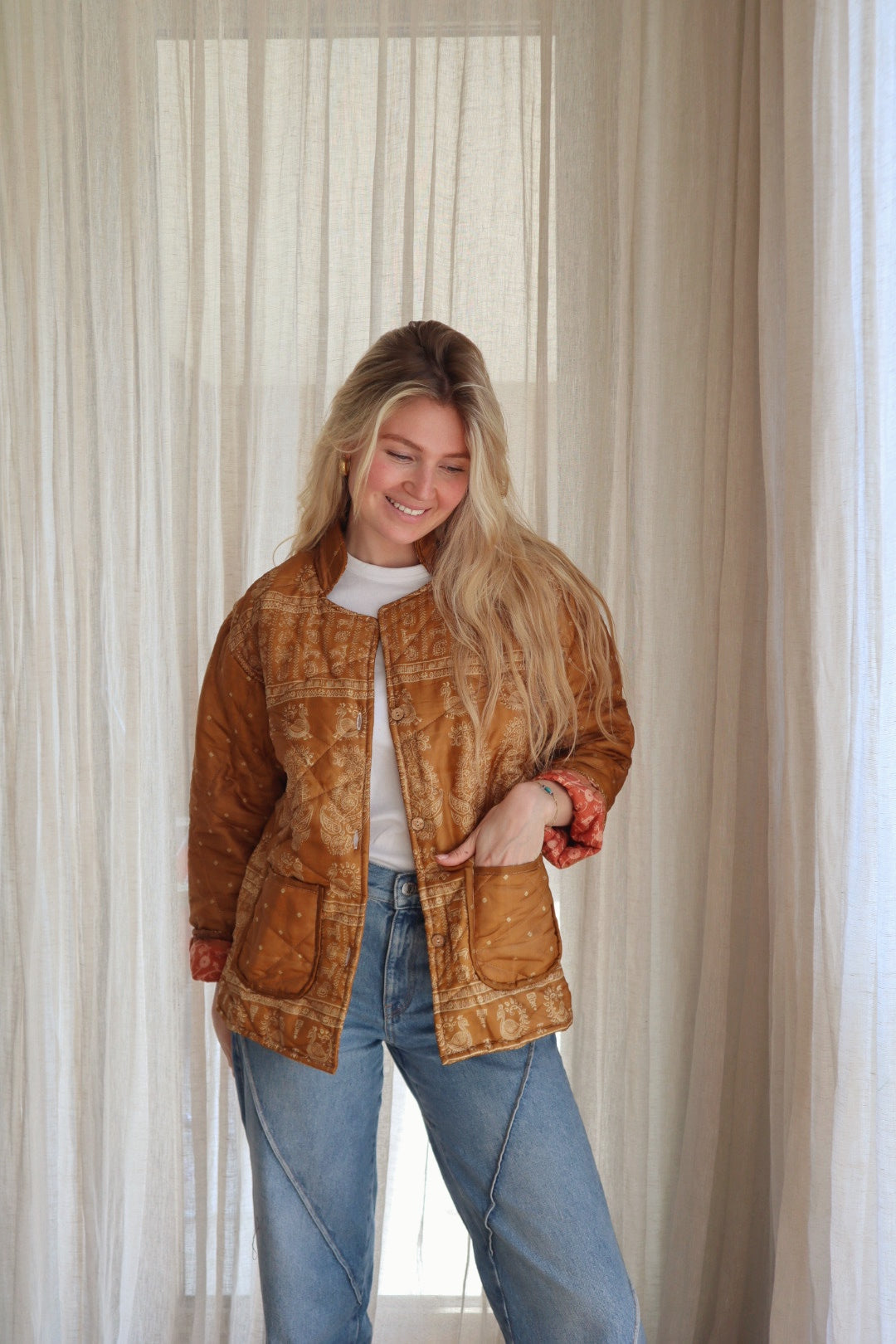 Silk Sari Jacket NO.2