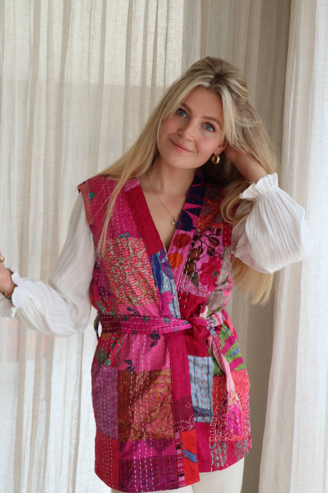 Silk waistcoat Luna