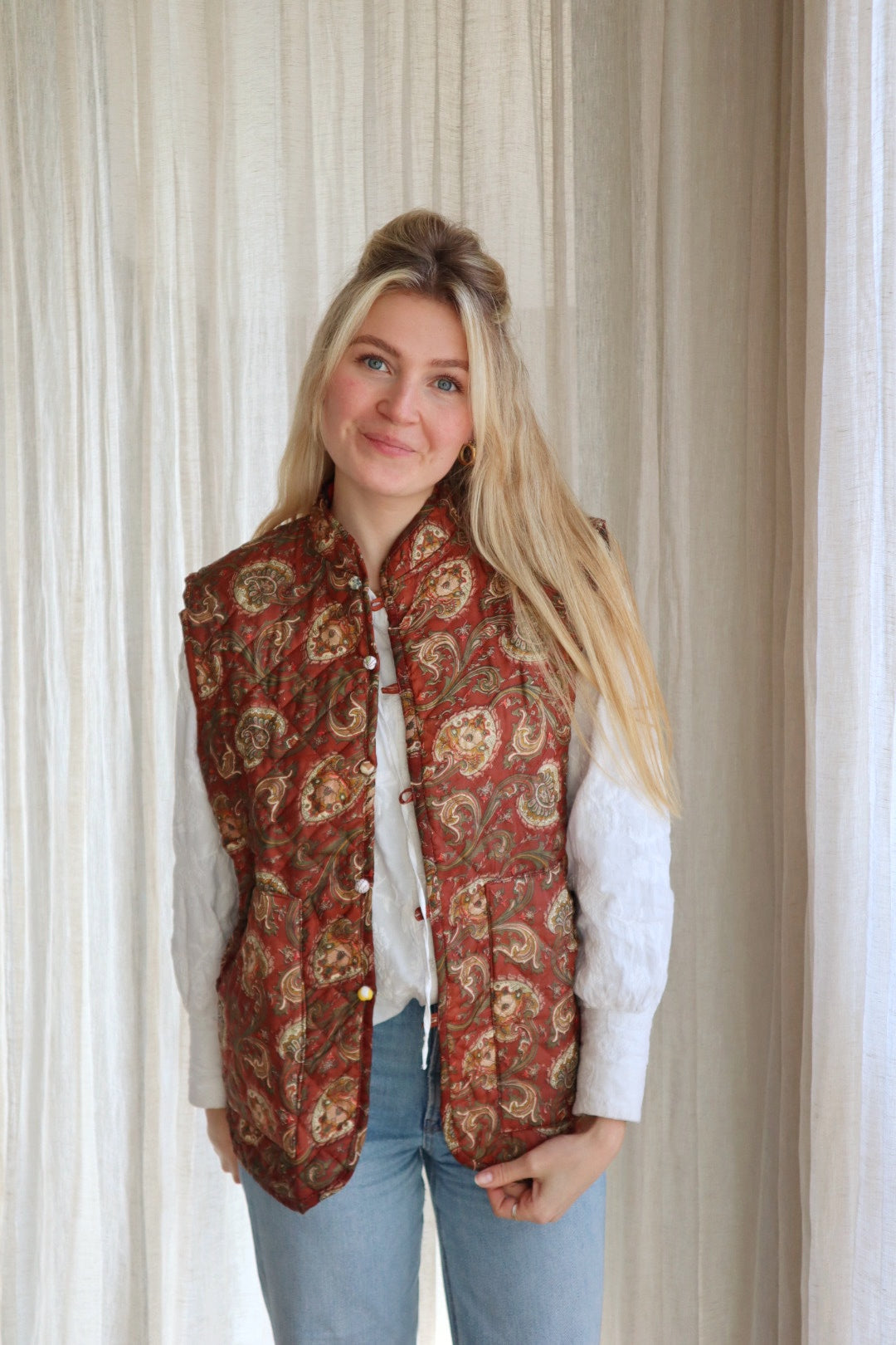 Reversible silk waistcoat NO.3