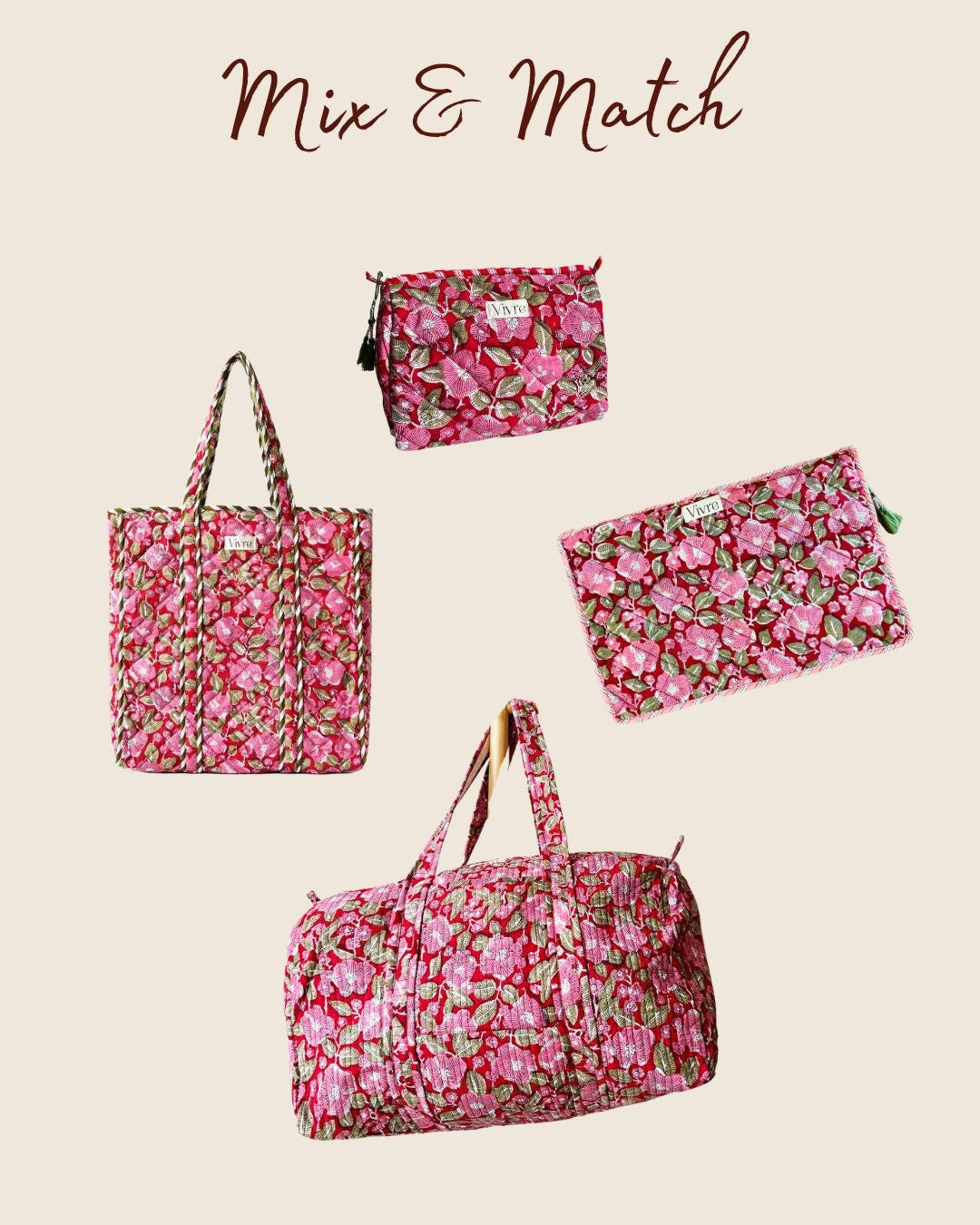 Mix & Match Travel Set 4 – Duffelbag + Toilettas