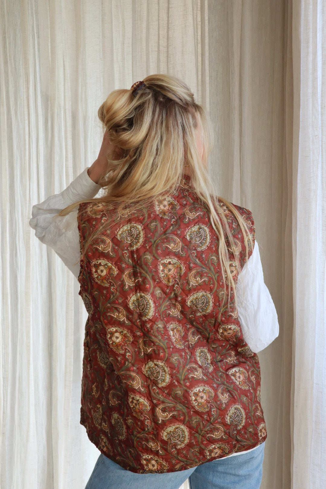 Reversible silk waistcoat NO.3