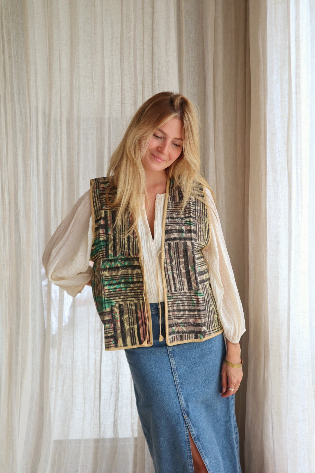 Kantha gilet NO.10