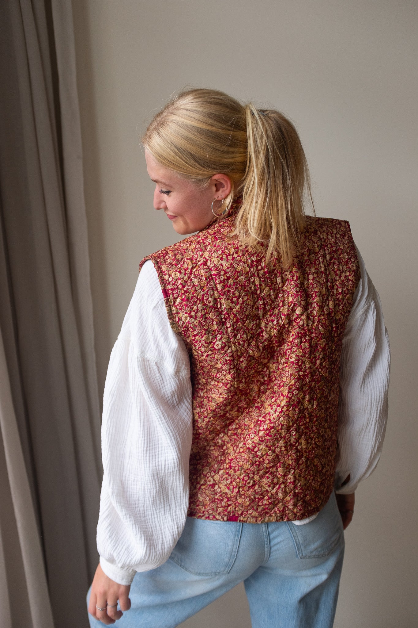 Reversible silk waistcoat NO.3