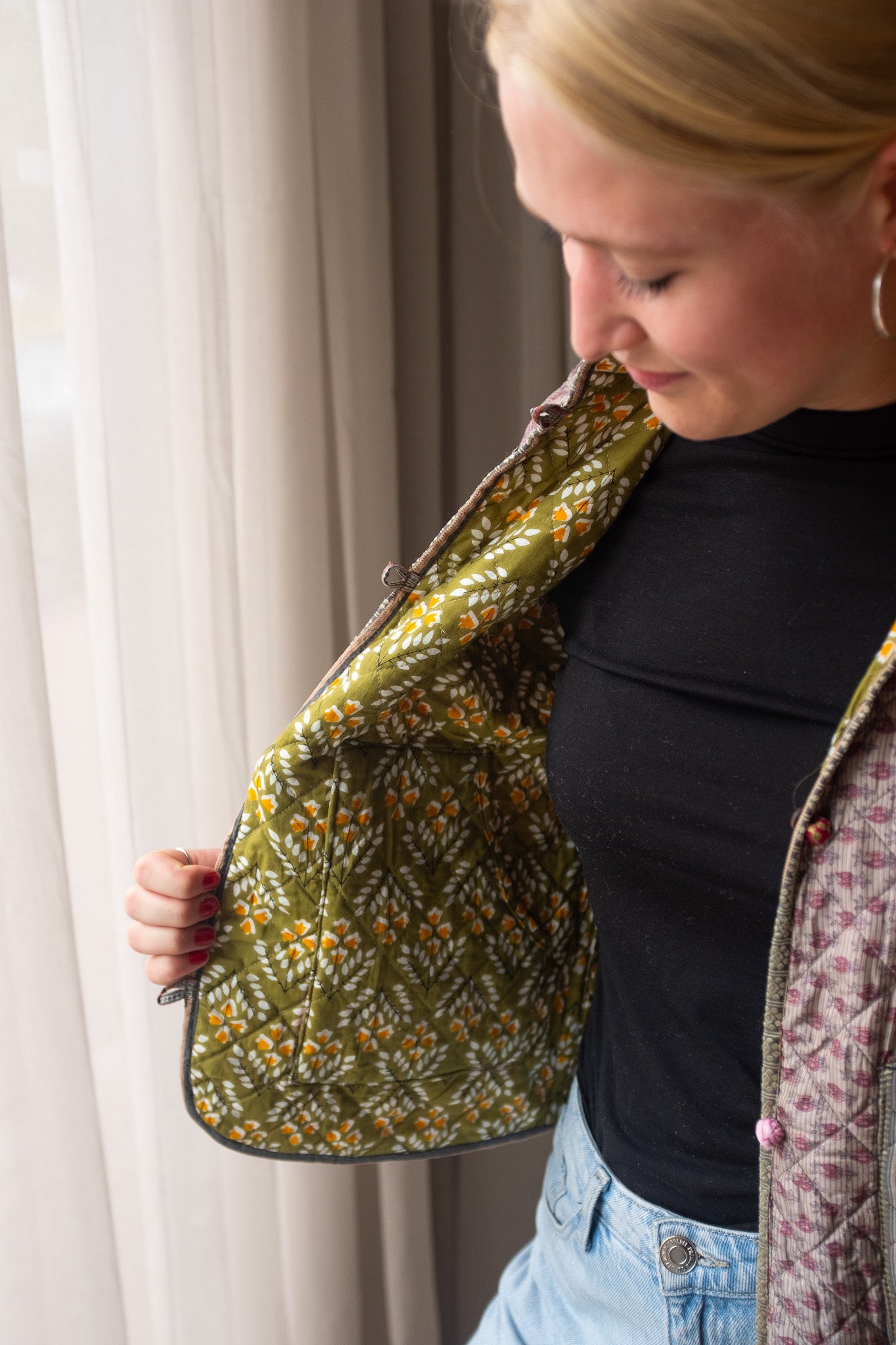 Reversible silk waistcoat NO.3