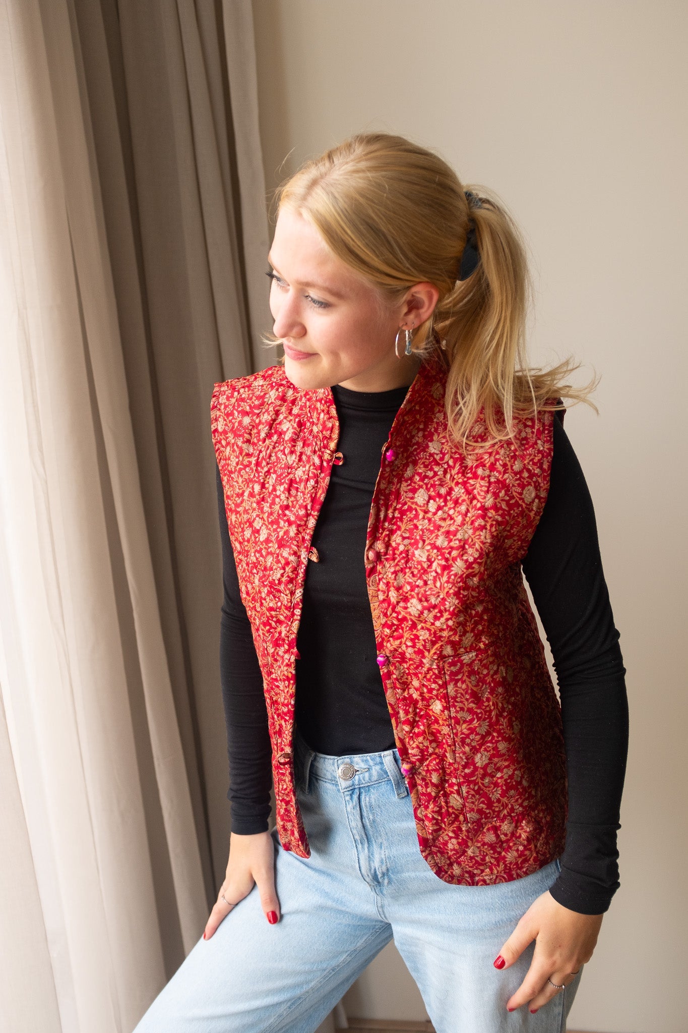Reversible silk waistcoat NO.3