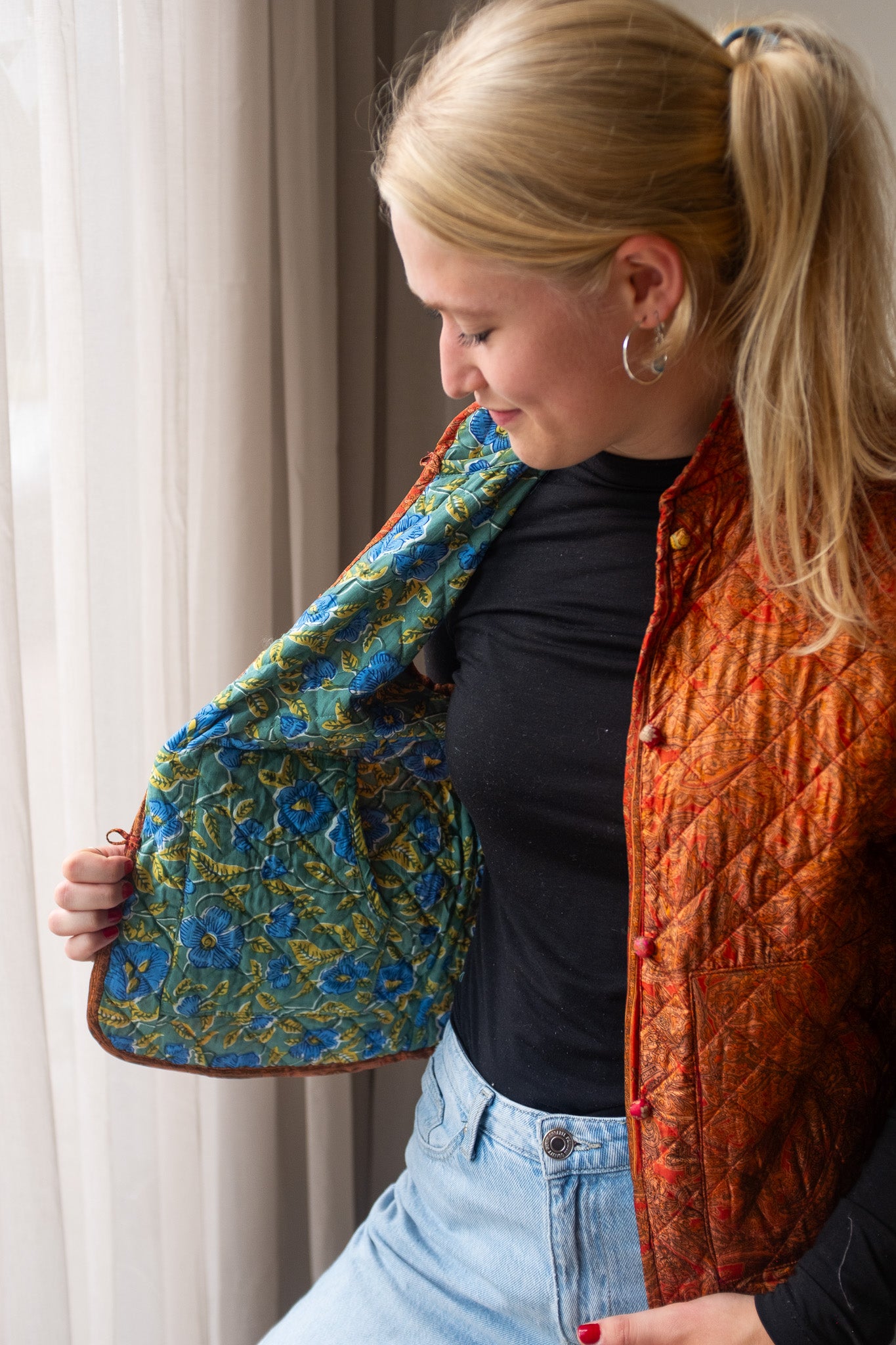 Reversible silk waistcoat NO.3