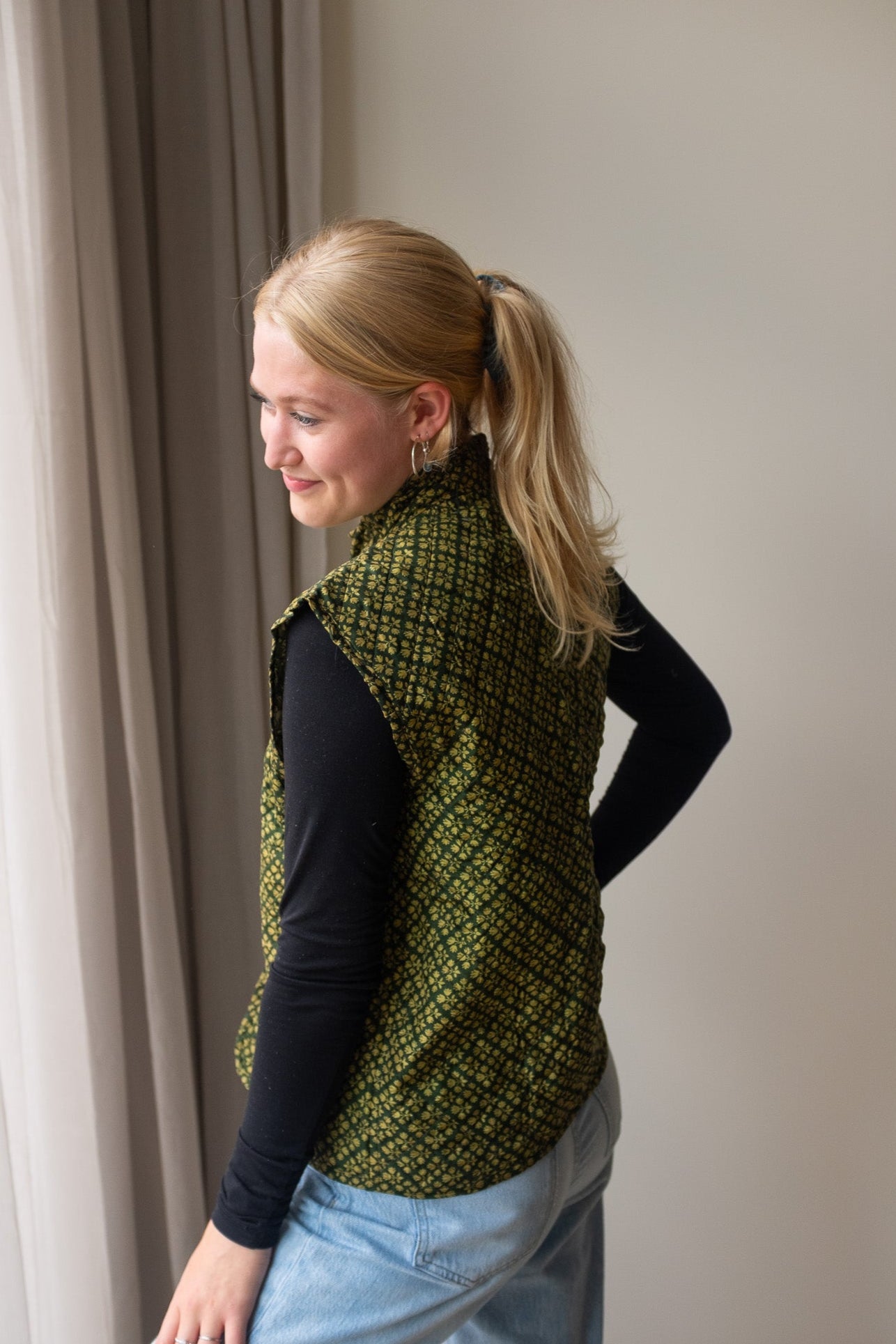 Reversible silk waistcoat NO.3