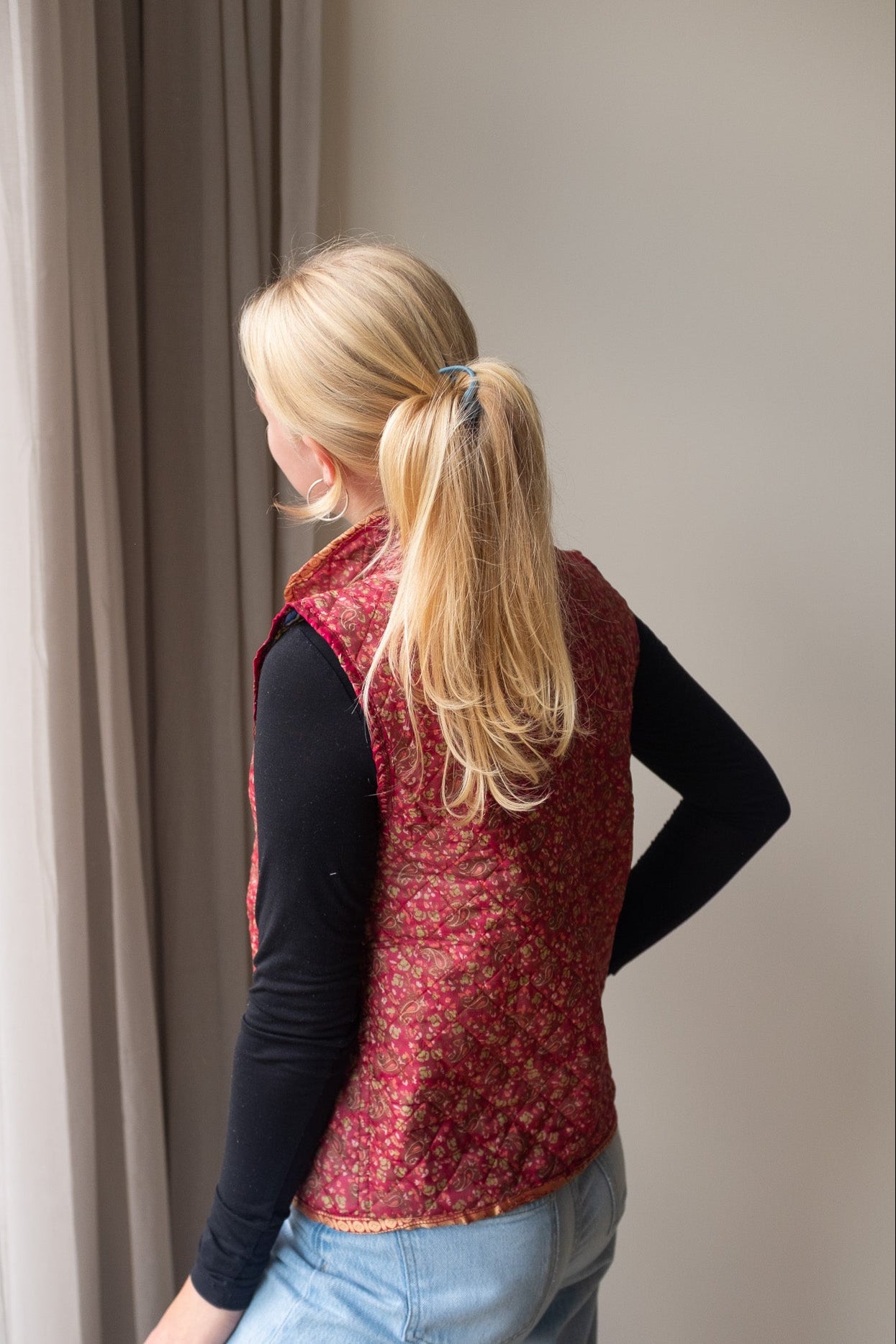 Reversible silk waistcoat NO.3