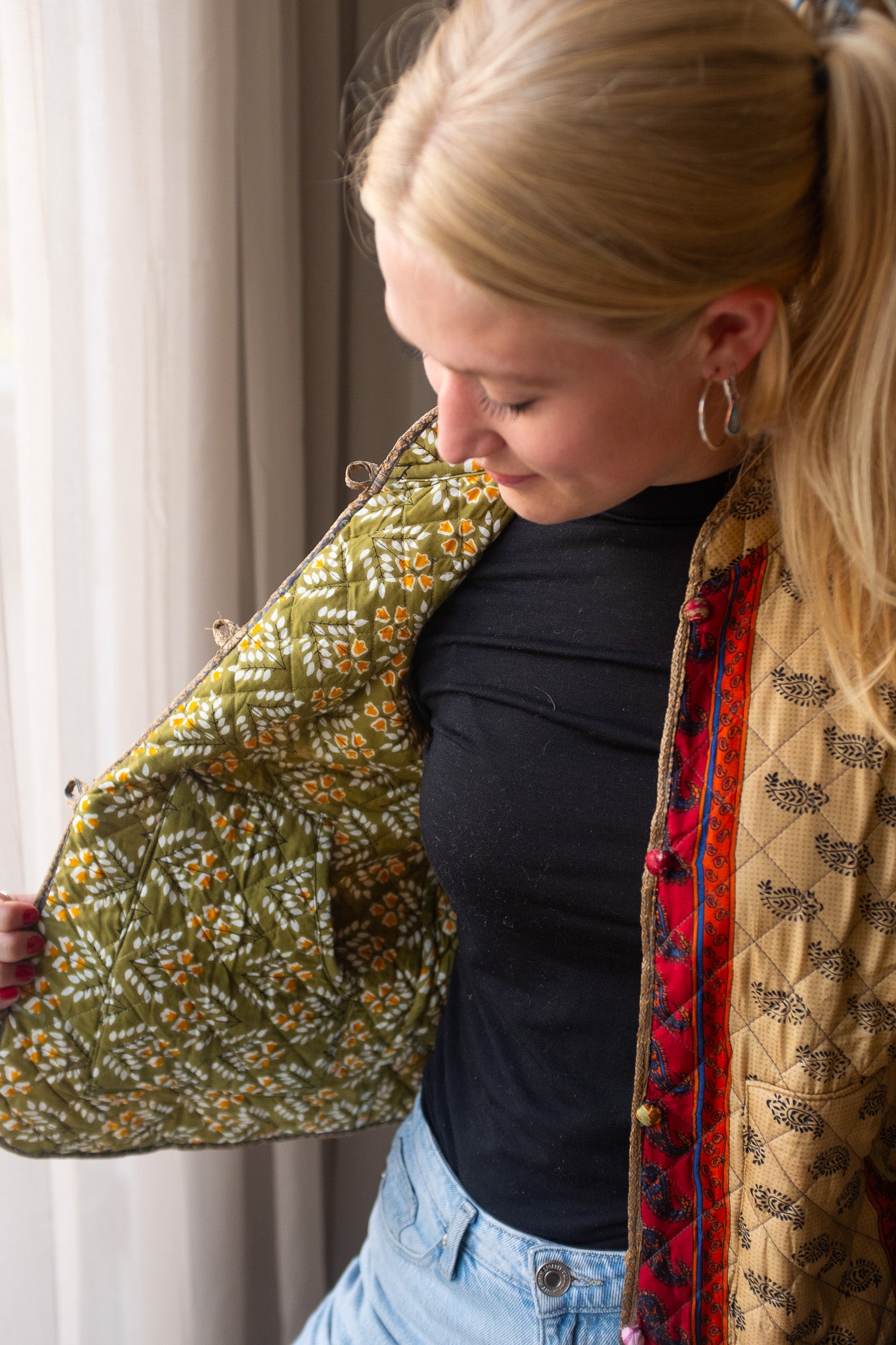 Reversible silk waistcoat NO.3