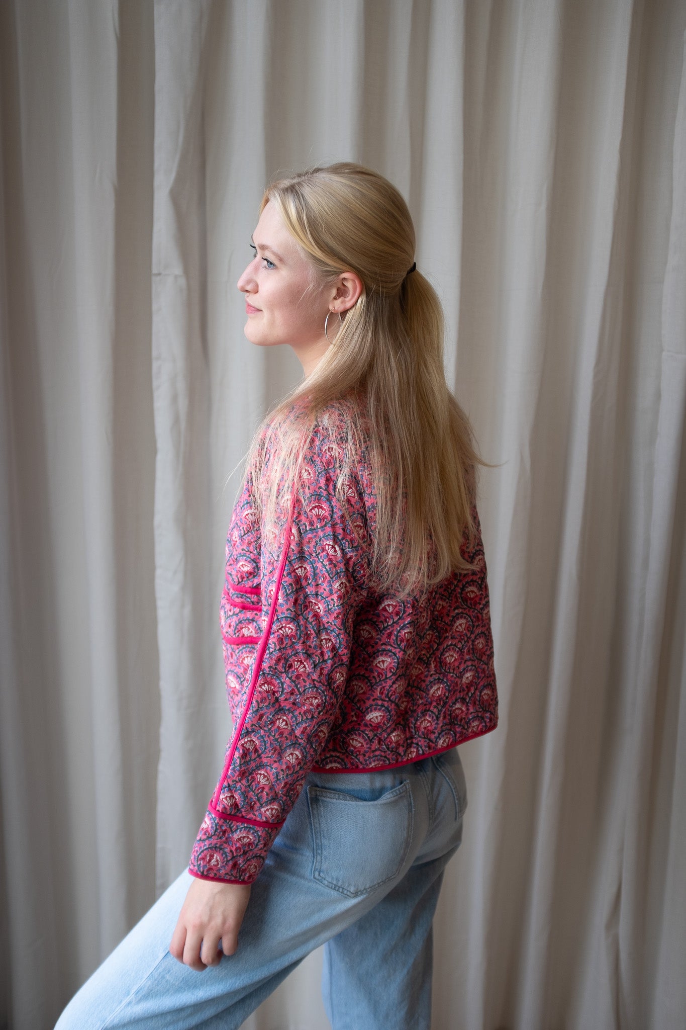 Block print jacket NO.1
