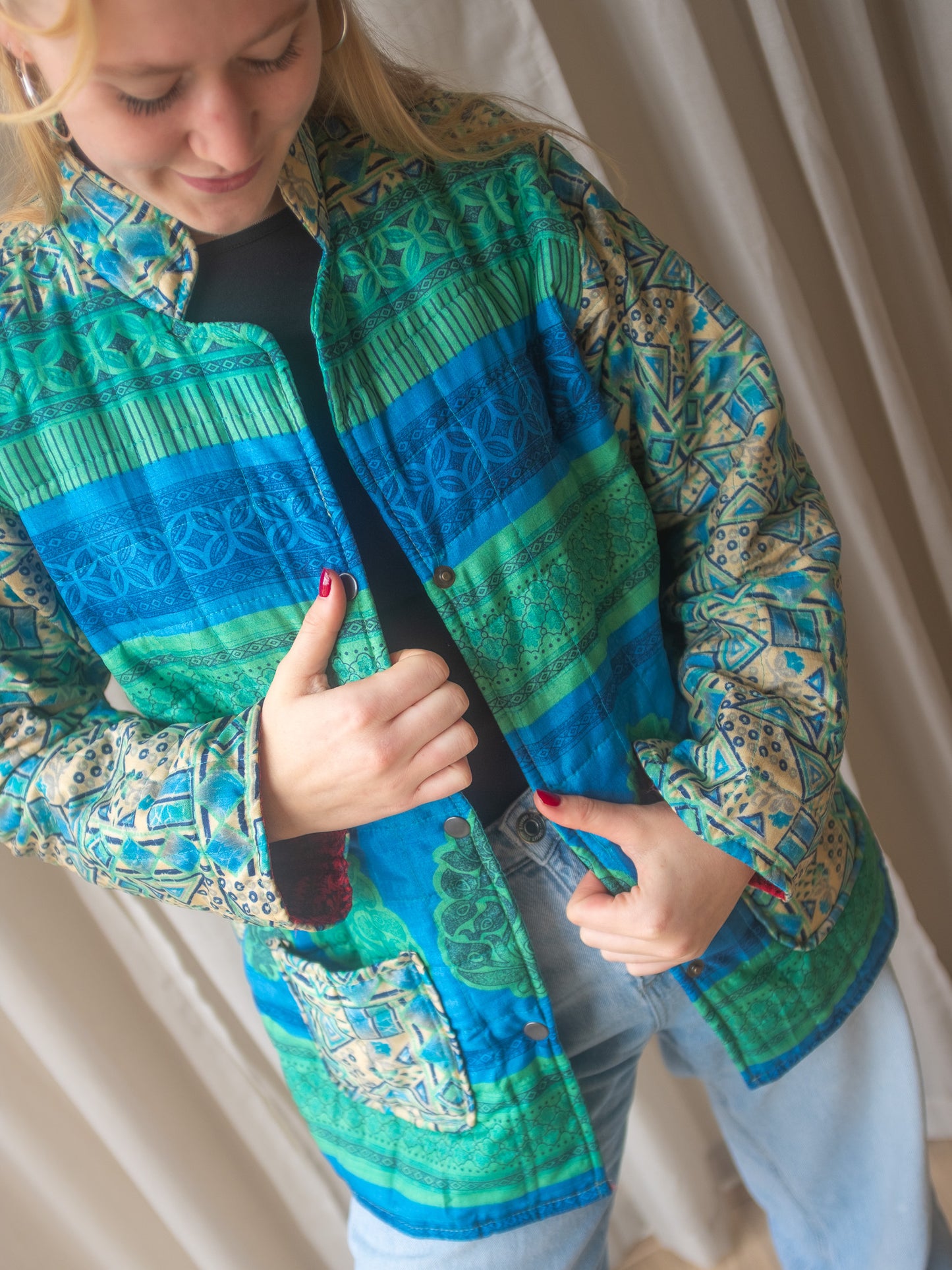 Silk Sari Jacket NO.2