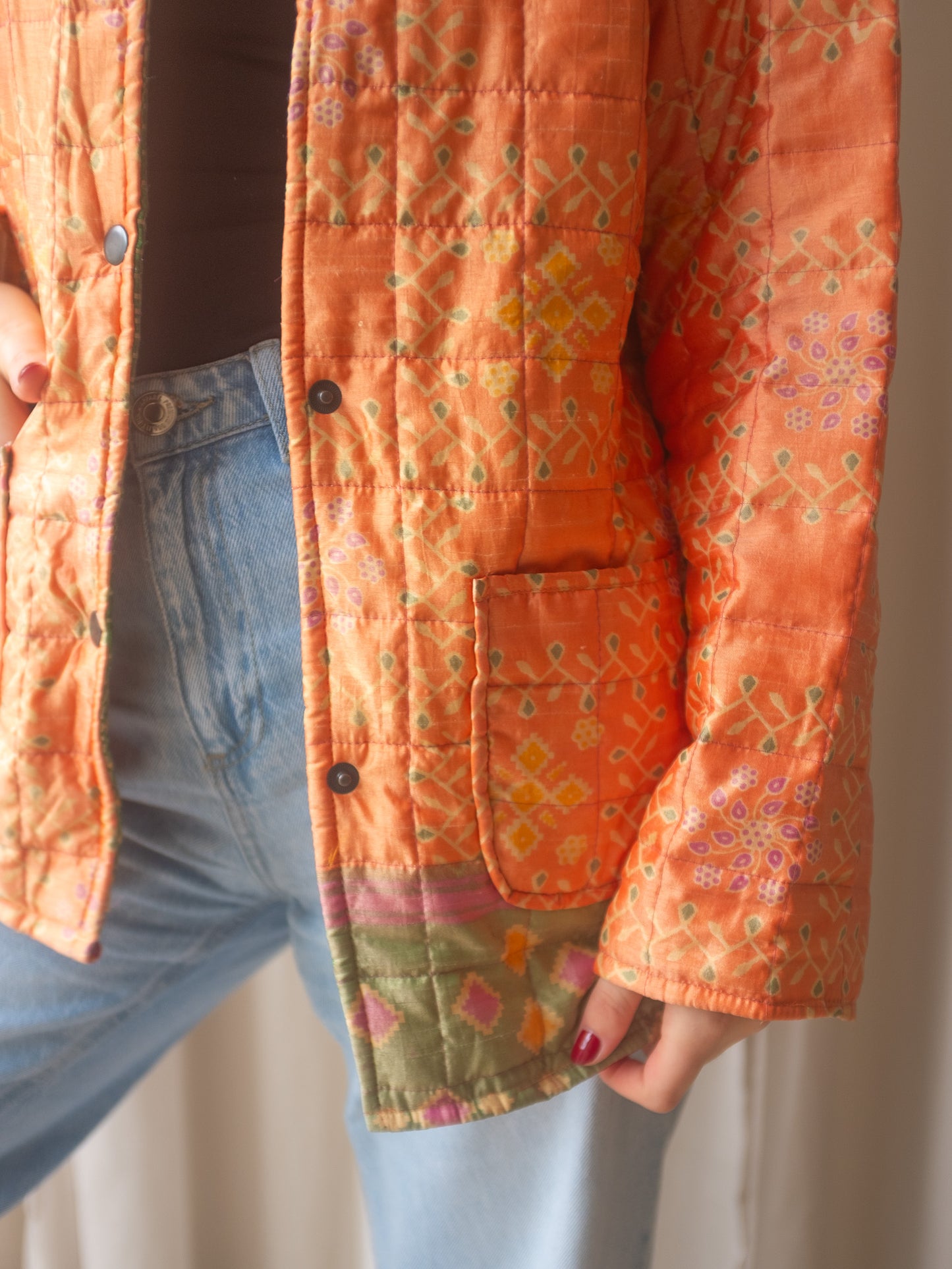 Silk Sari Jacket NO.2