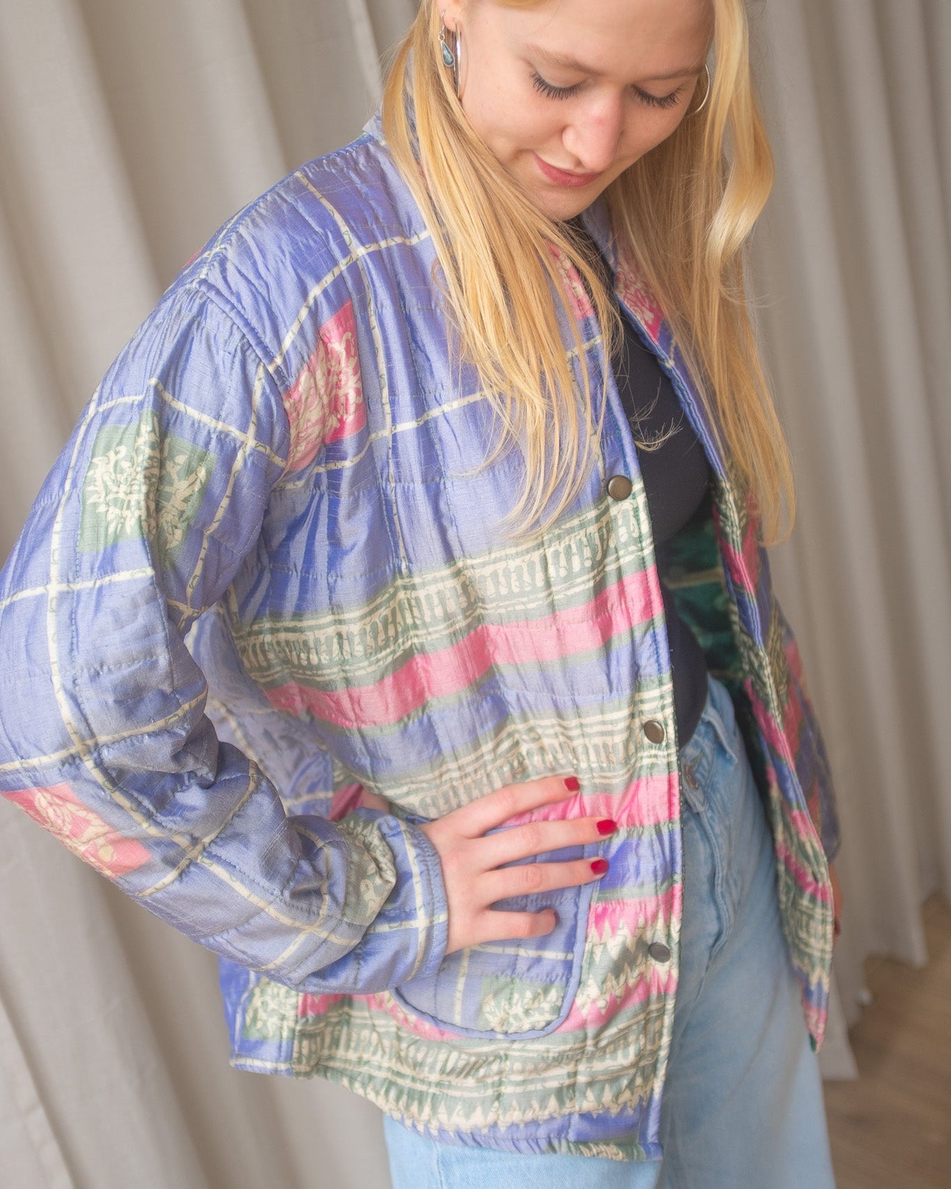 Silk Sari Jacket NO.2