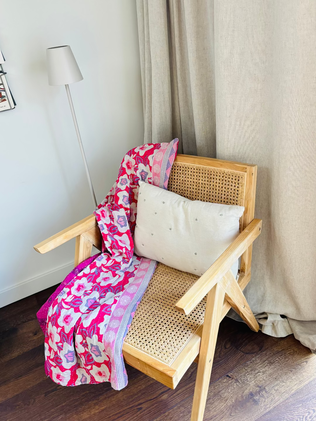 Reversible kantha blanket NO.1