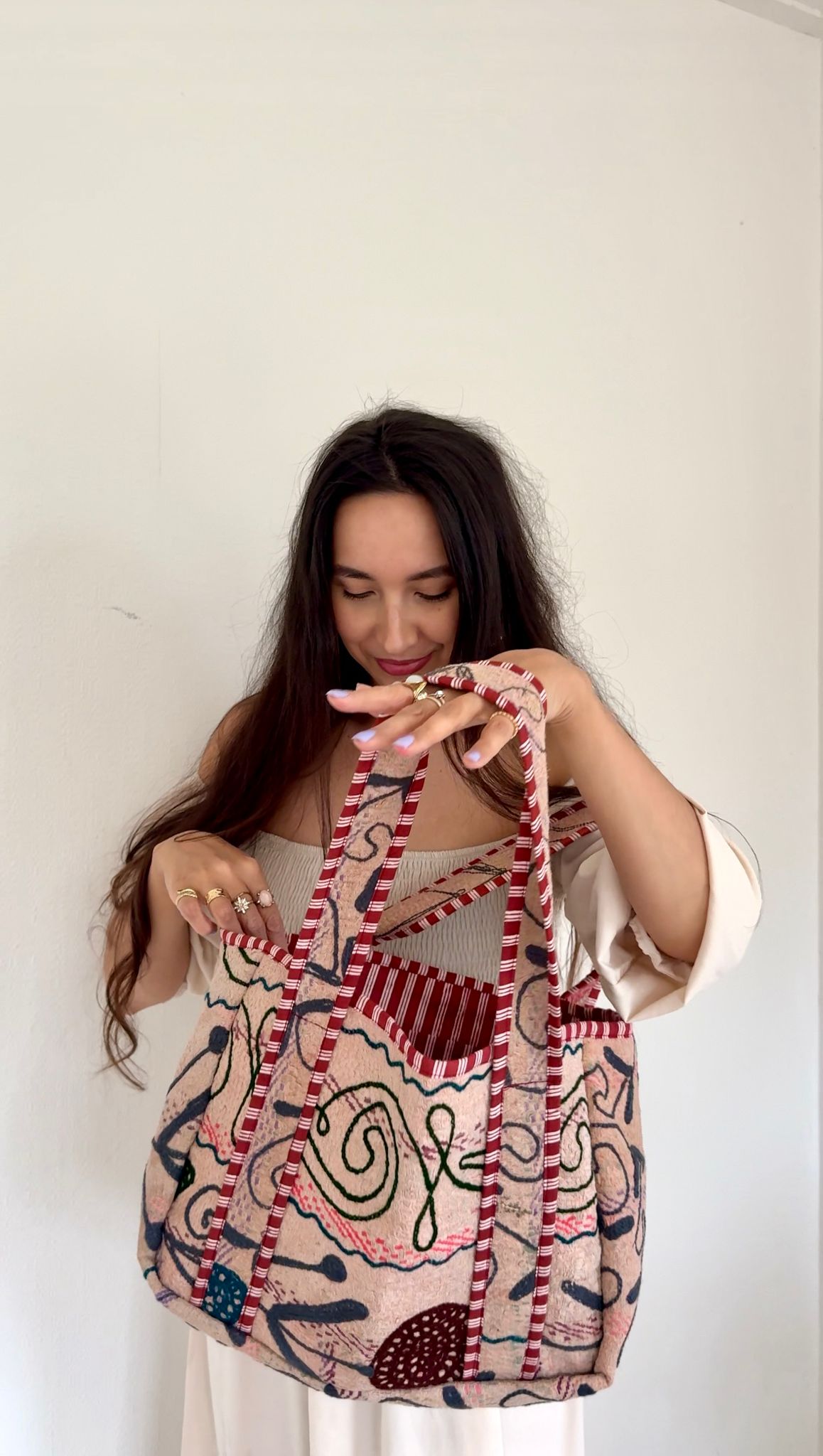 Suzani midi-bag NO.14