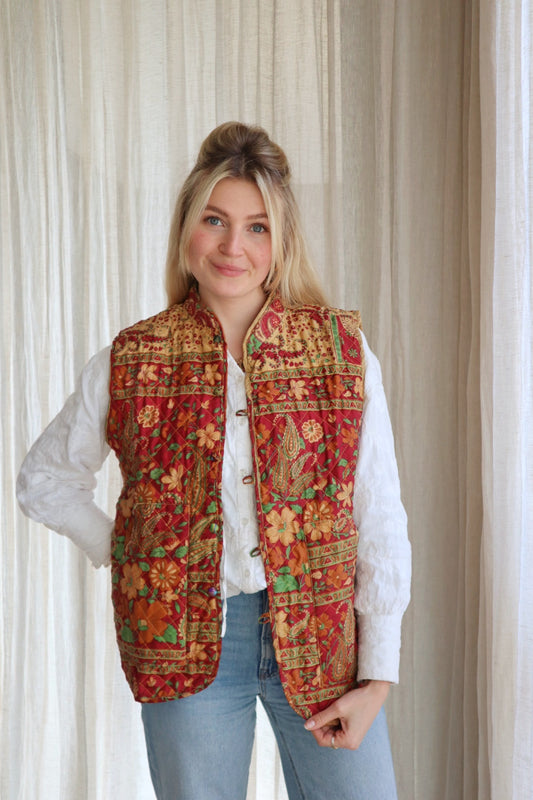 Reversible silk waistcoat NO.4