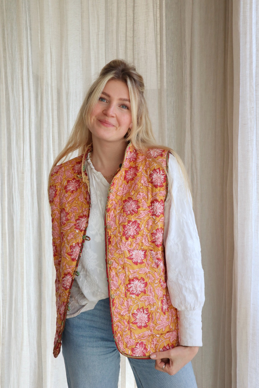Reversible silk waistcoat NO.4