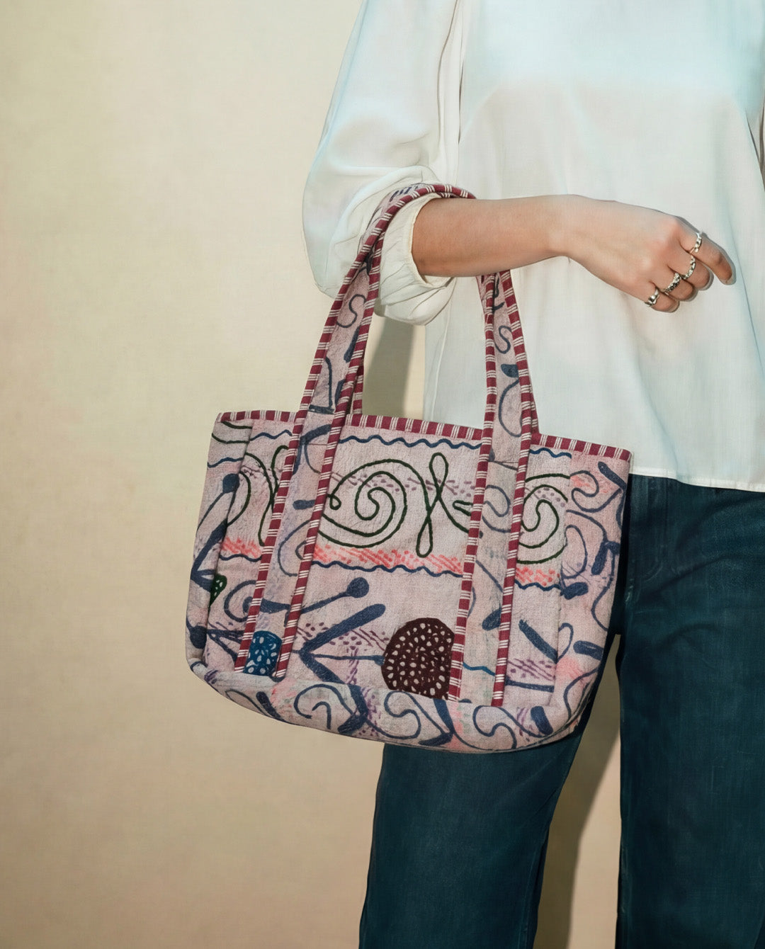 Suzani midi-bag NO.5