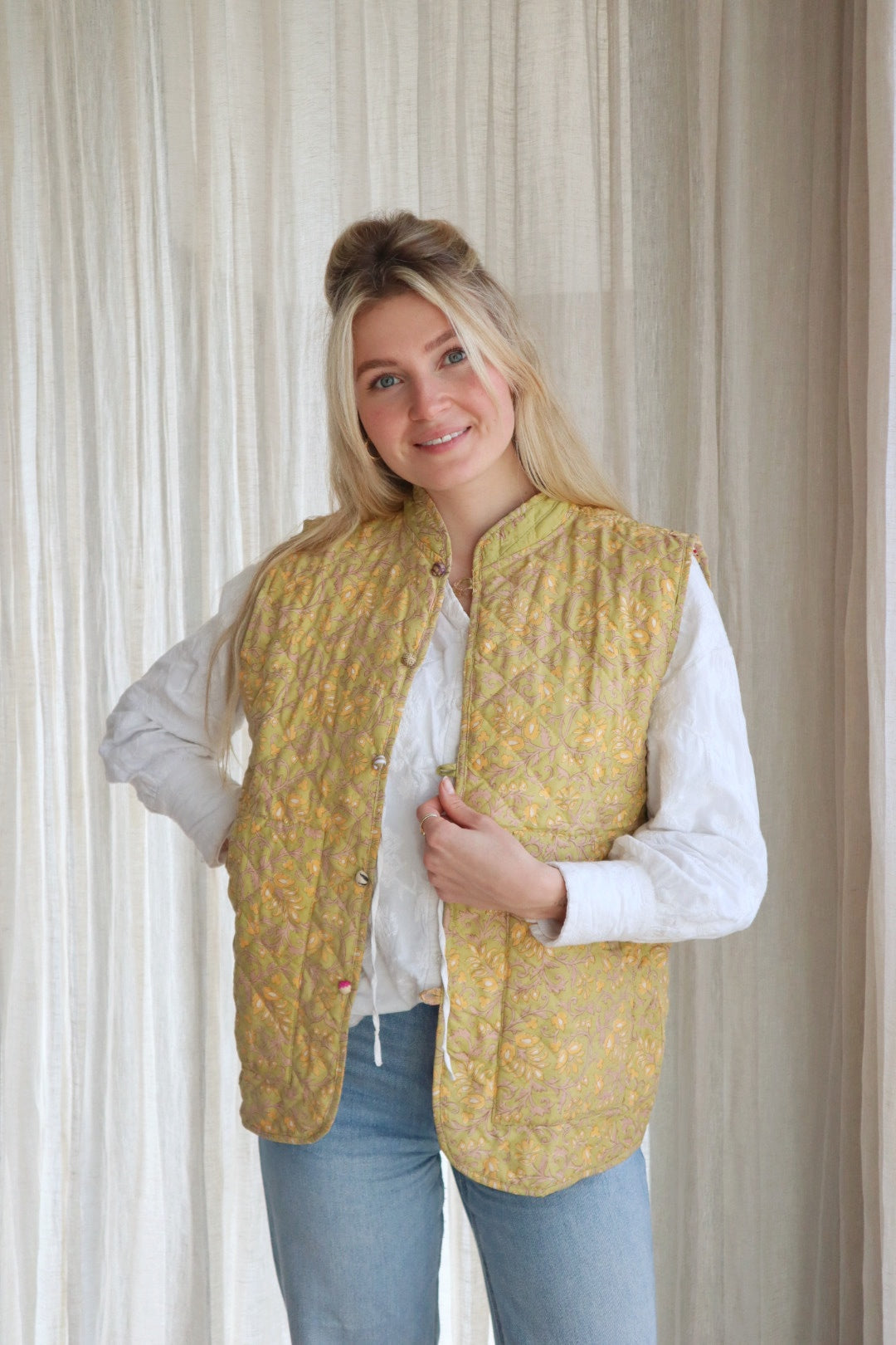 Reversible silk waistcoat NO.5