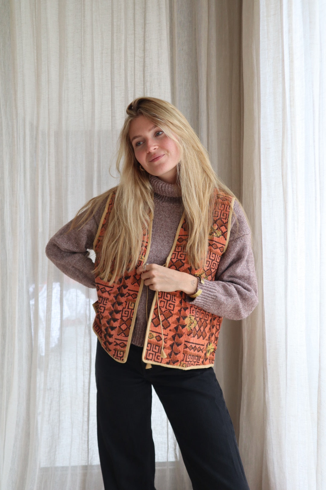 Kantha gilet NO.6