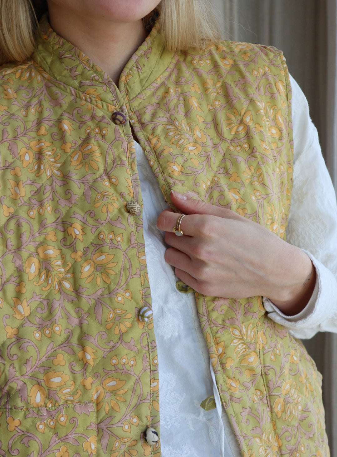 Reversible silk waistcoat NO.5