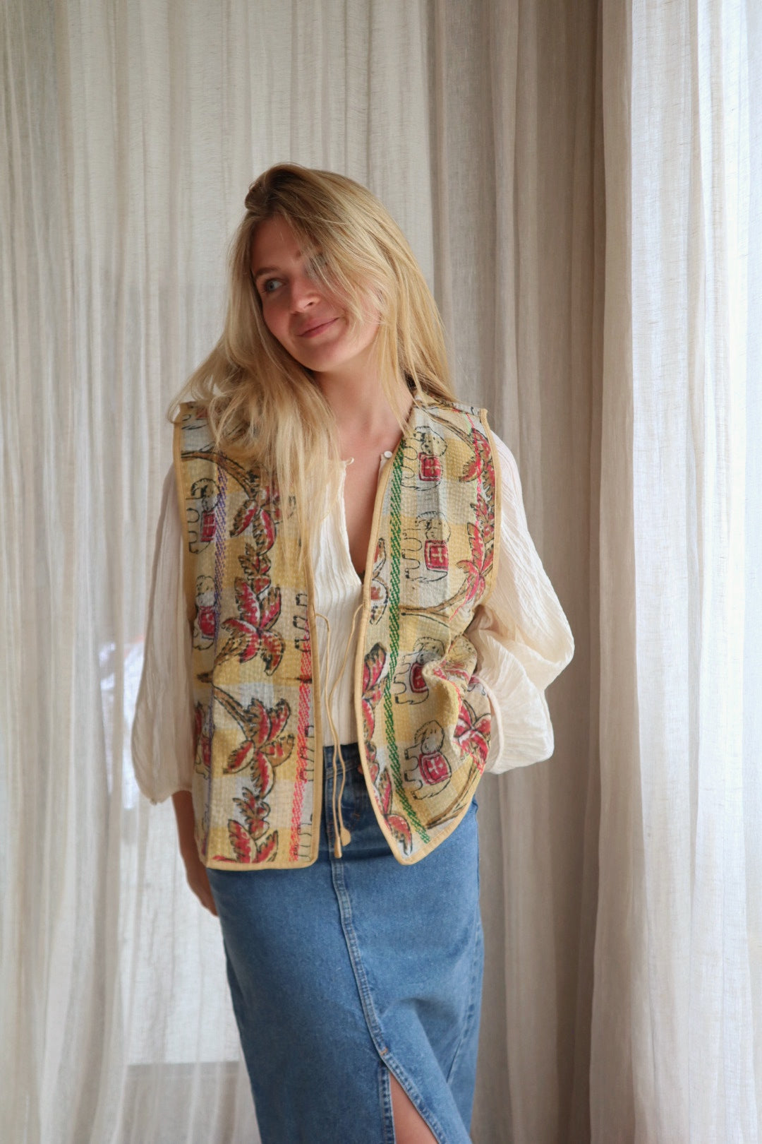 Kantha gilet NO.9