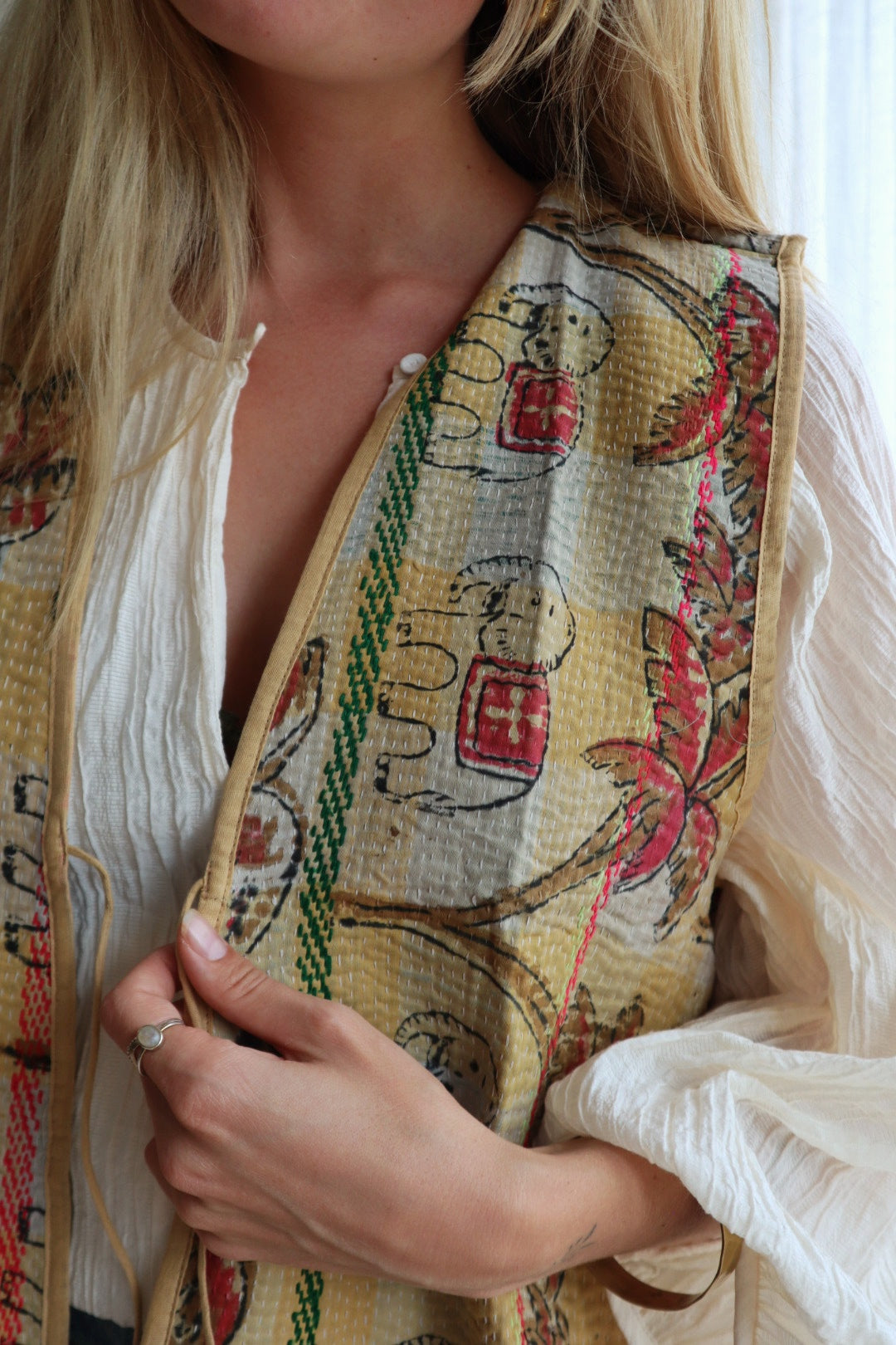 Kantha gilet NO.9