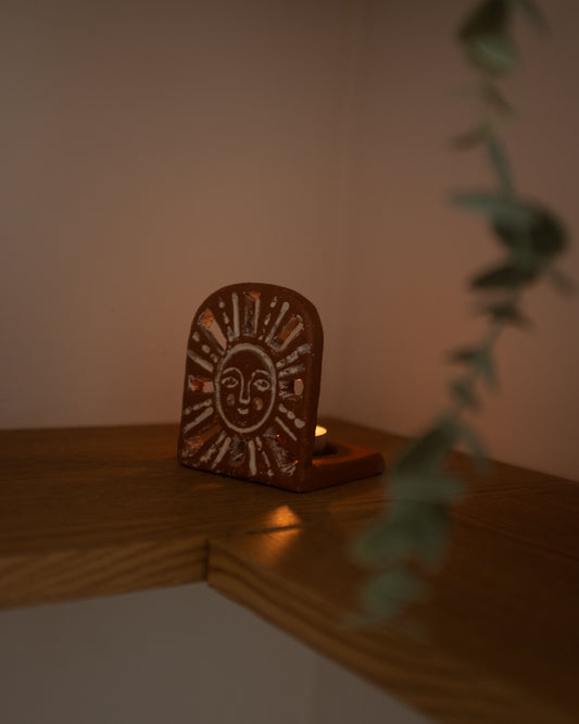 Kaarshouder Sunrise - Terracotta