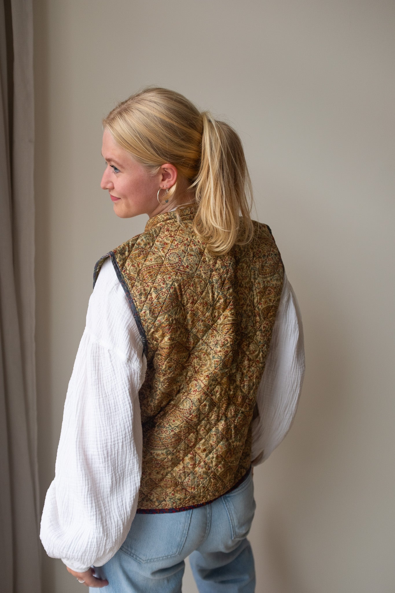Reversible silk waistcoat NO.3