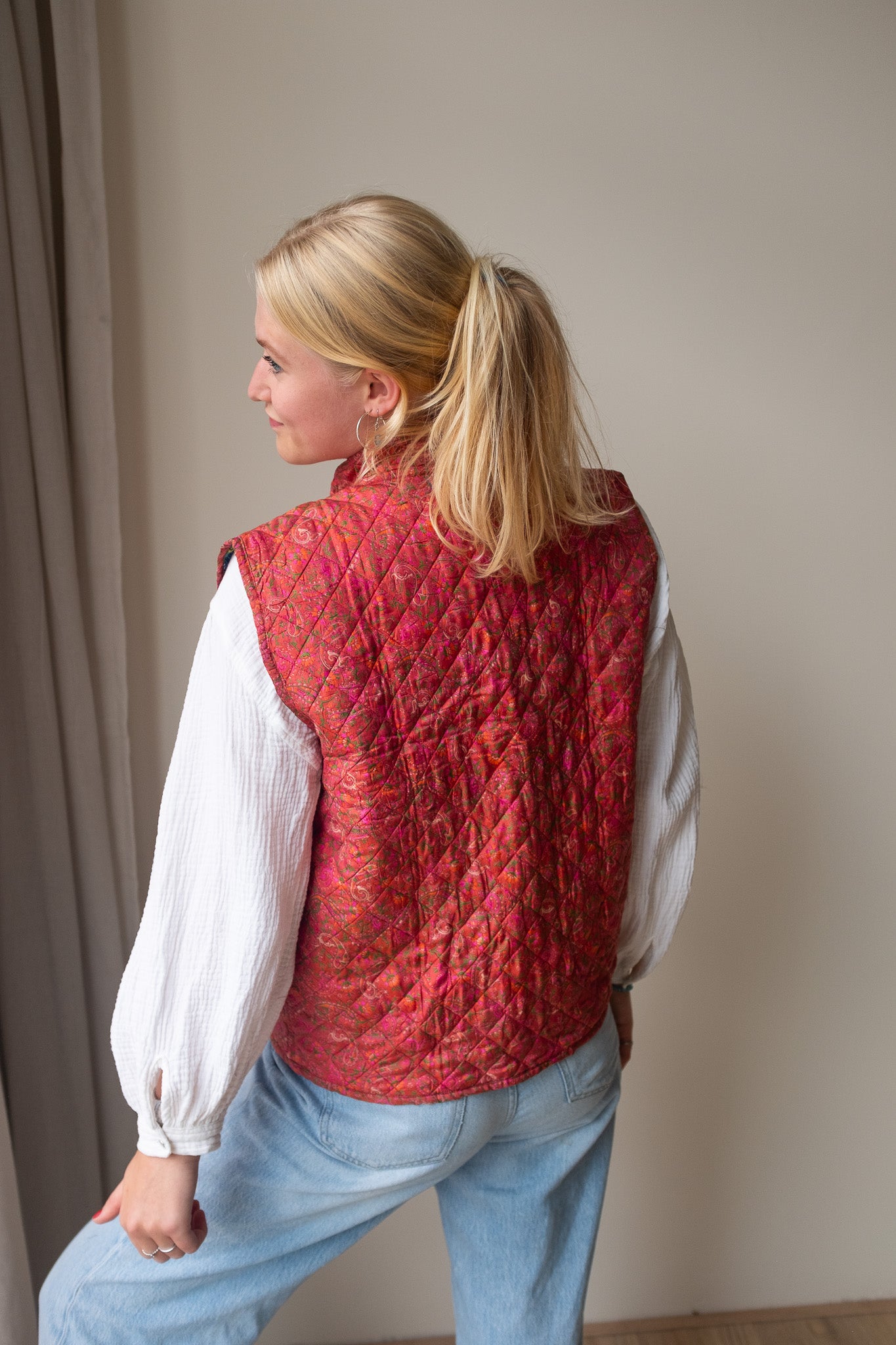 Reversible silk waistcoat NO.3