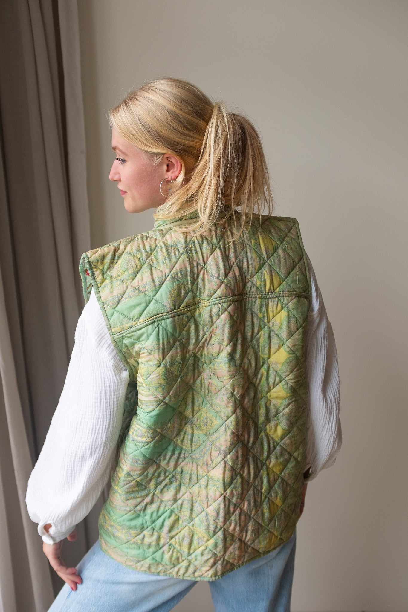 Reversible silk waistcoat NO.3