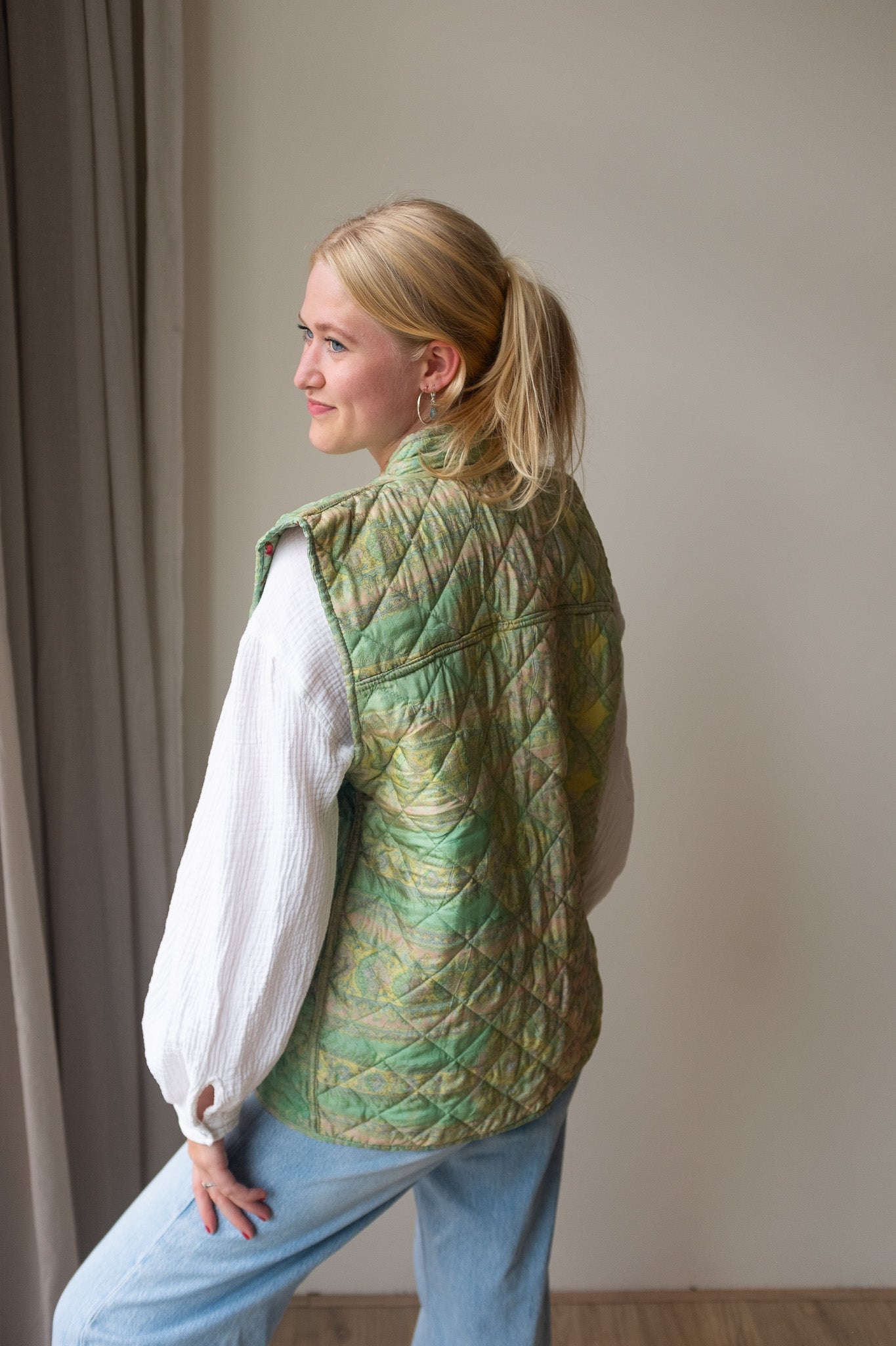 Reversible silk waistcoat NO.3