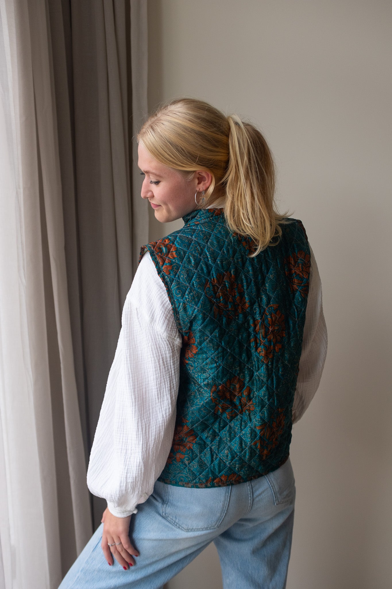 Reversible silk waistcoat NO.3