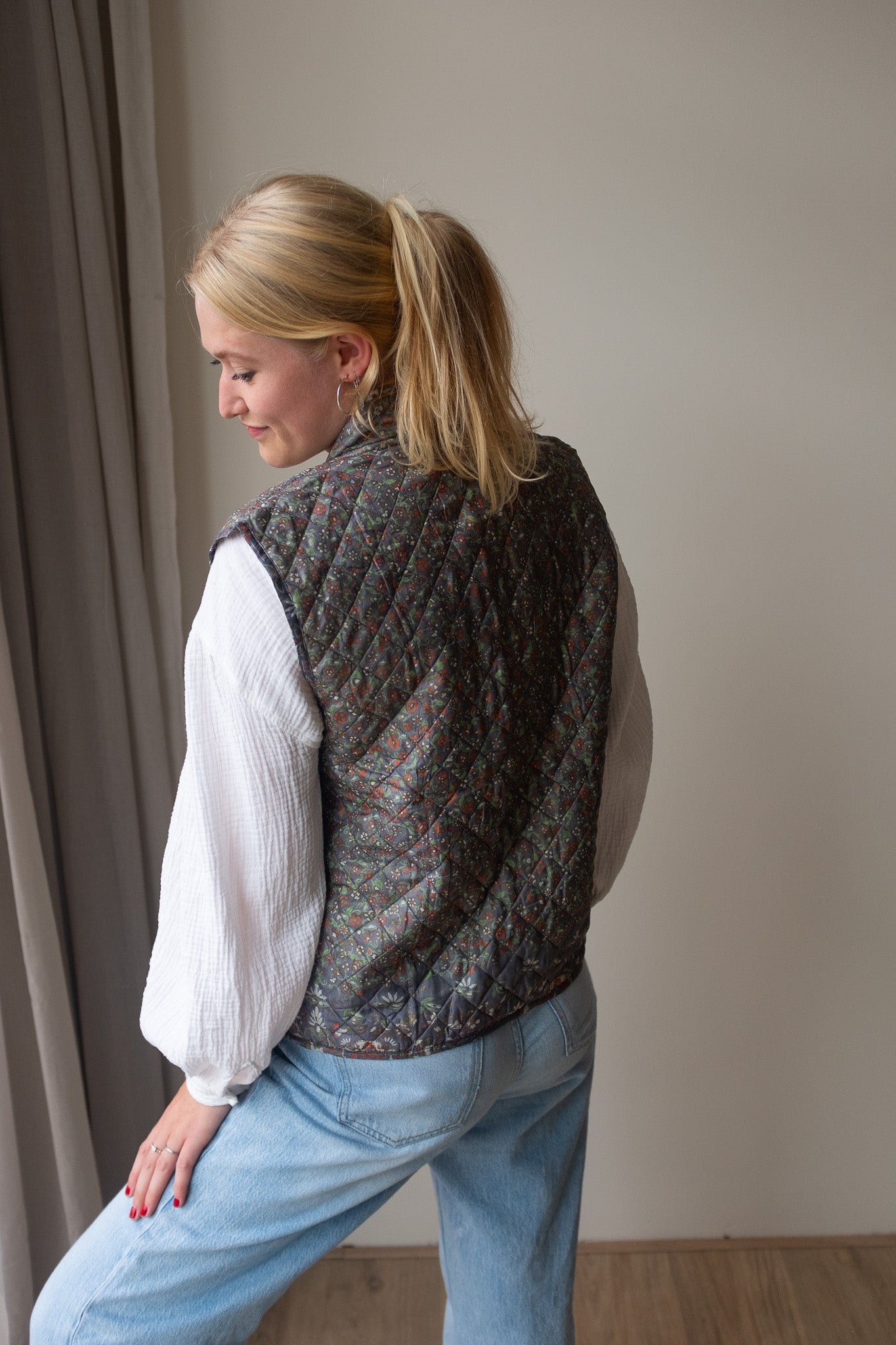 Reversible silk waistcoat NO.3