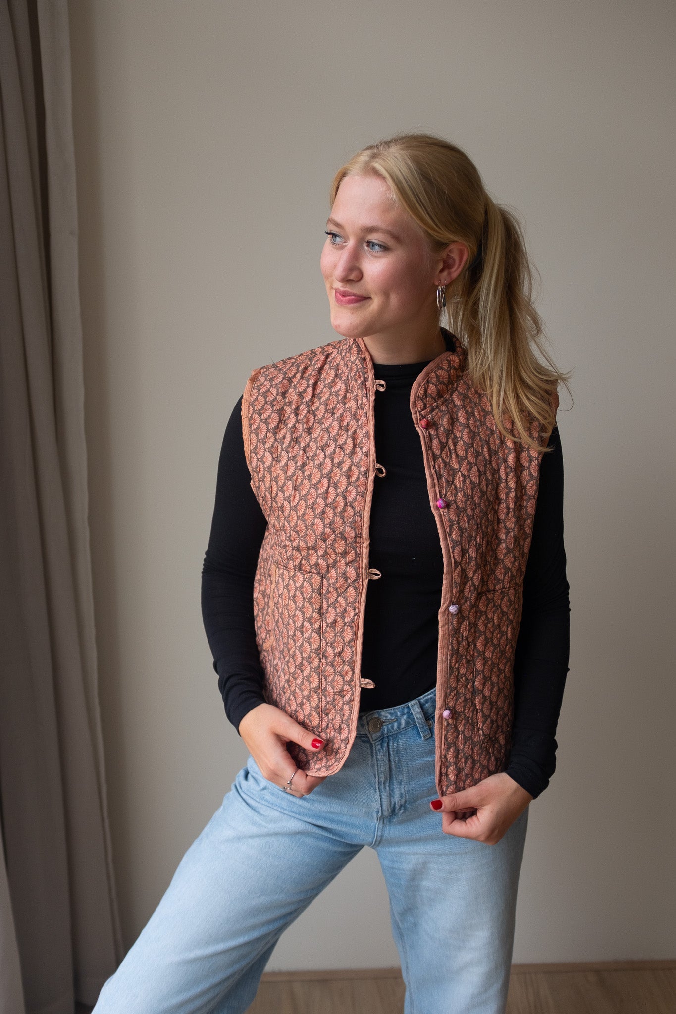 Reversible silk waistcoat NO.3