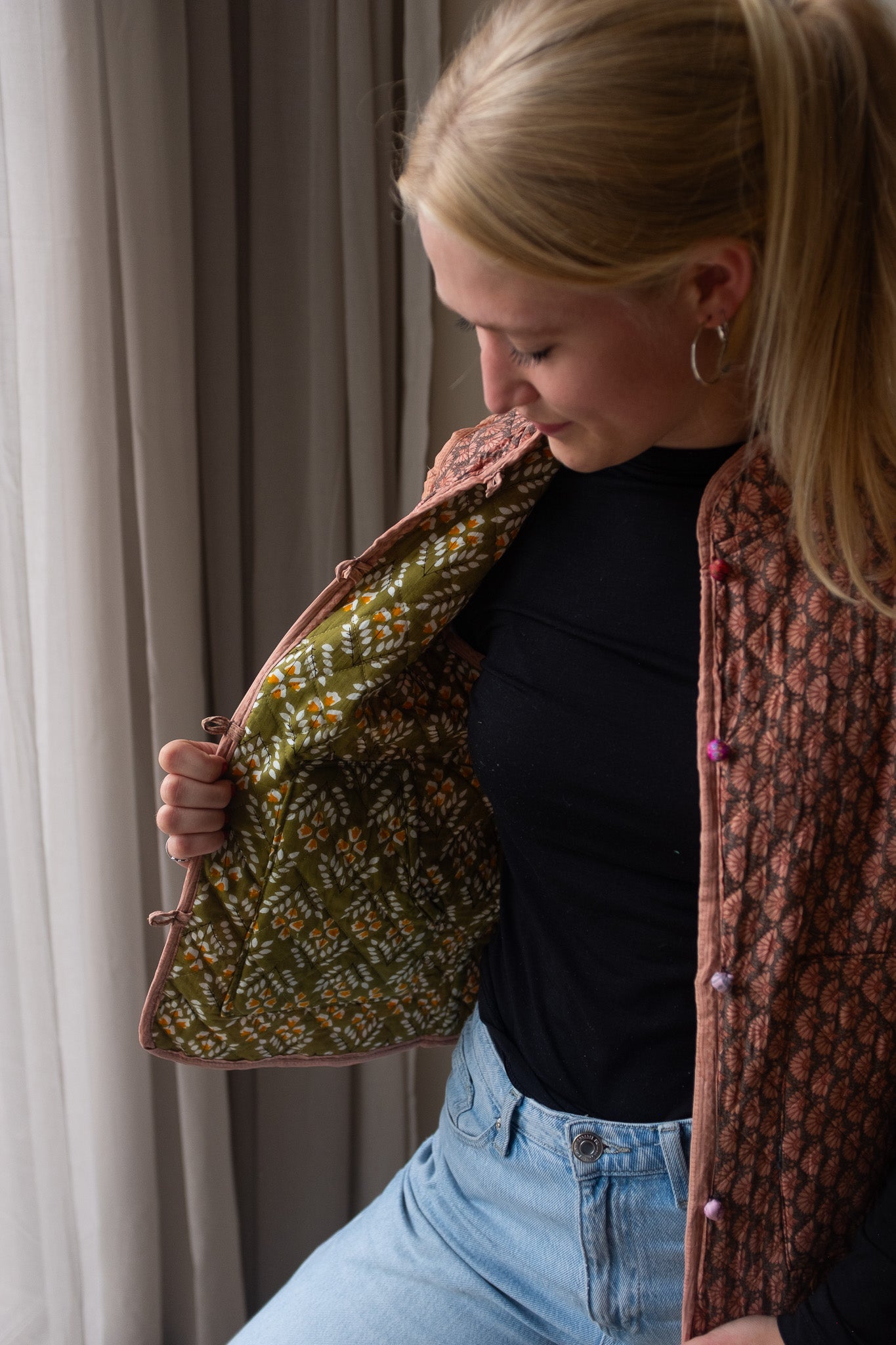 Reversible silk waistcoat NO.3