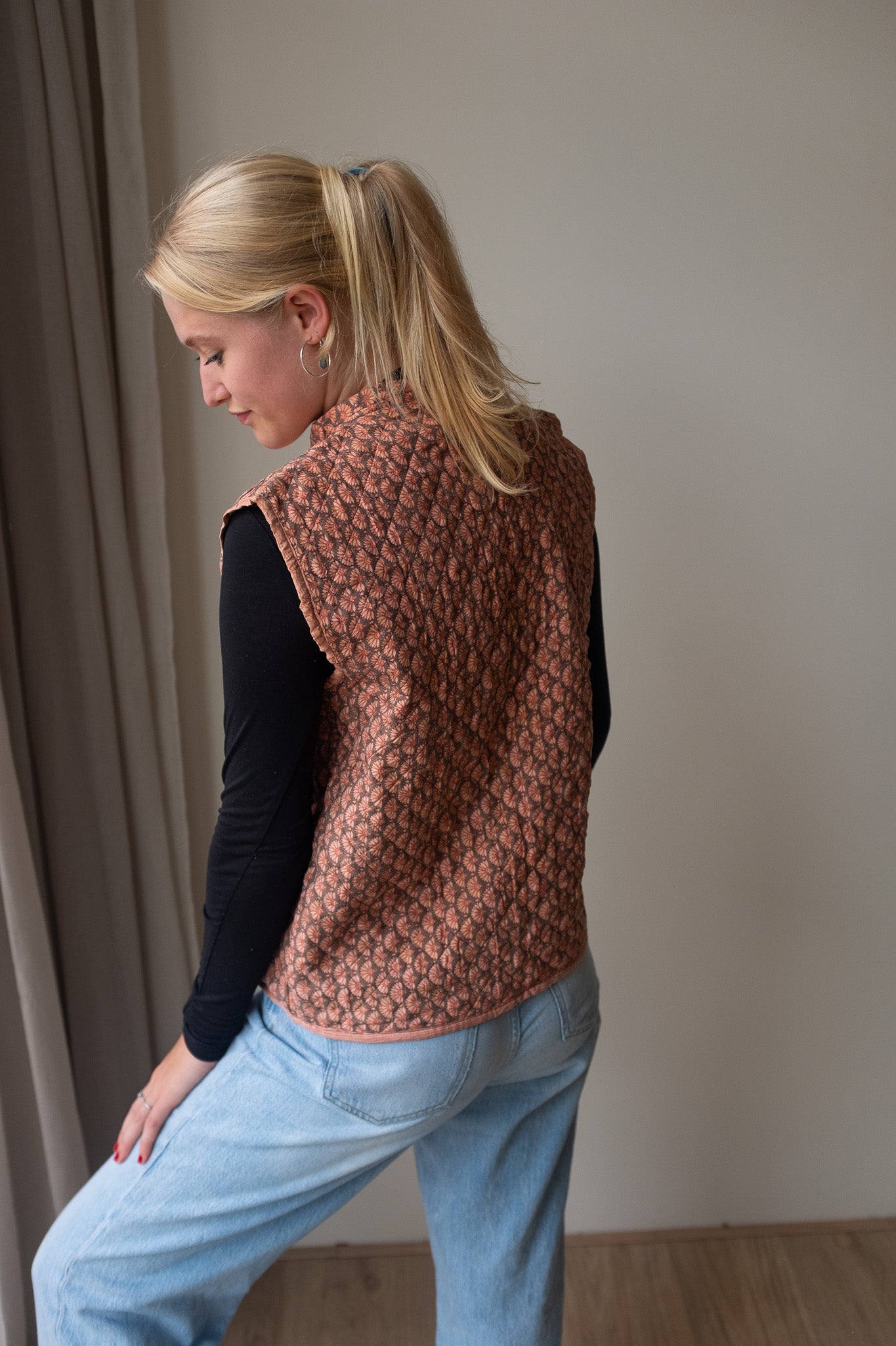 Reversible silk waistcoat NO.3