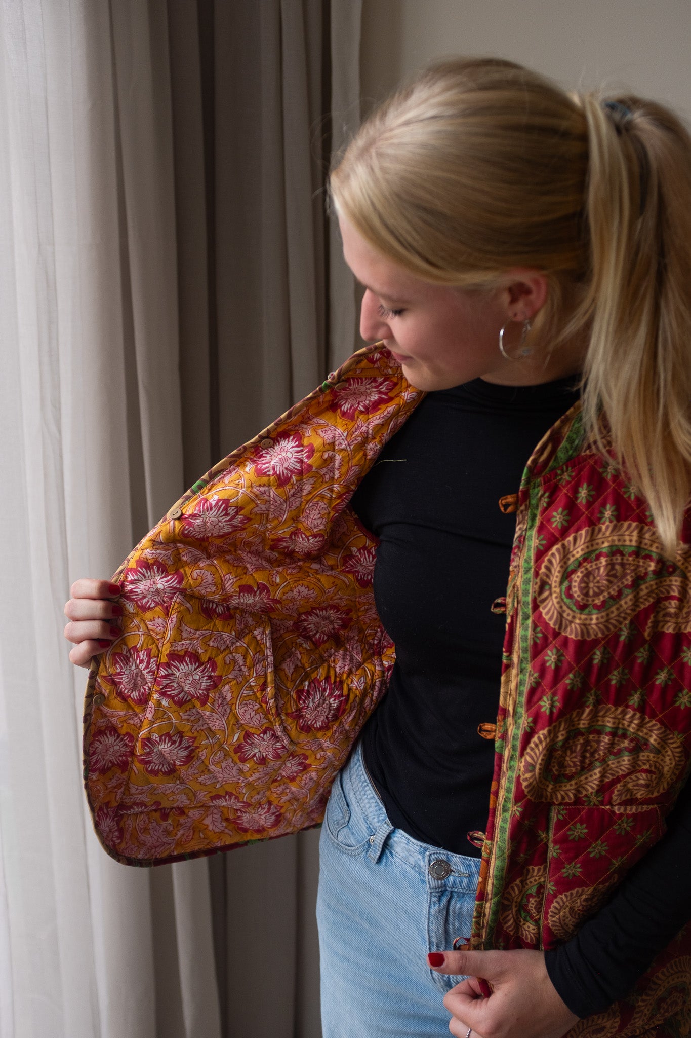 Reversible silk waistcoat NO.3
