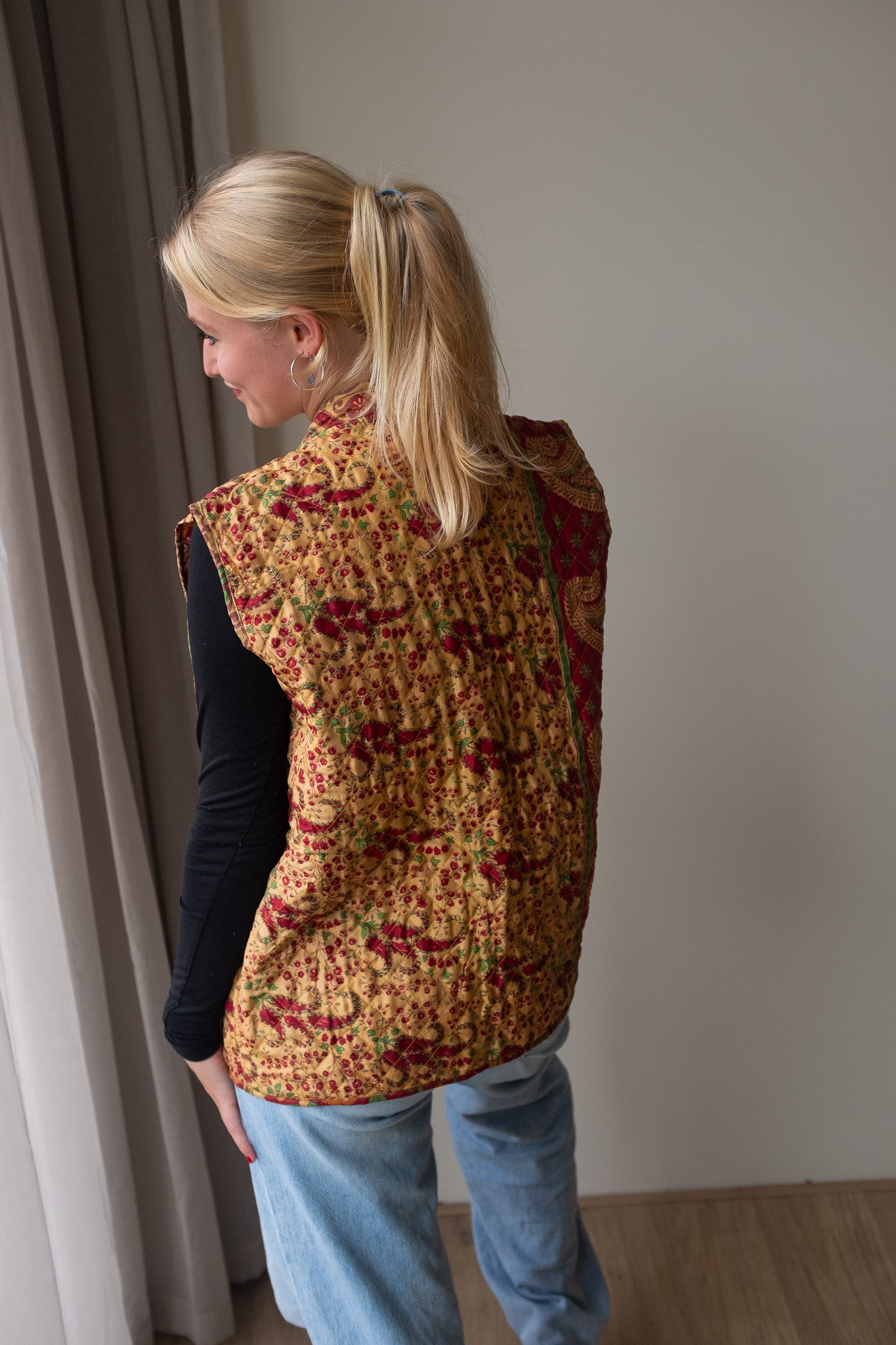 Reversible silk waistcoat NO.3