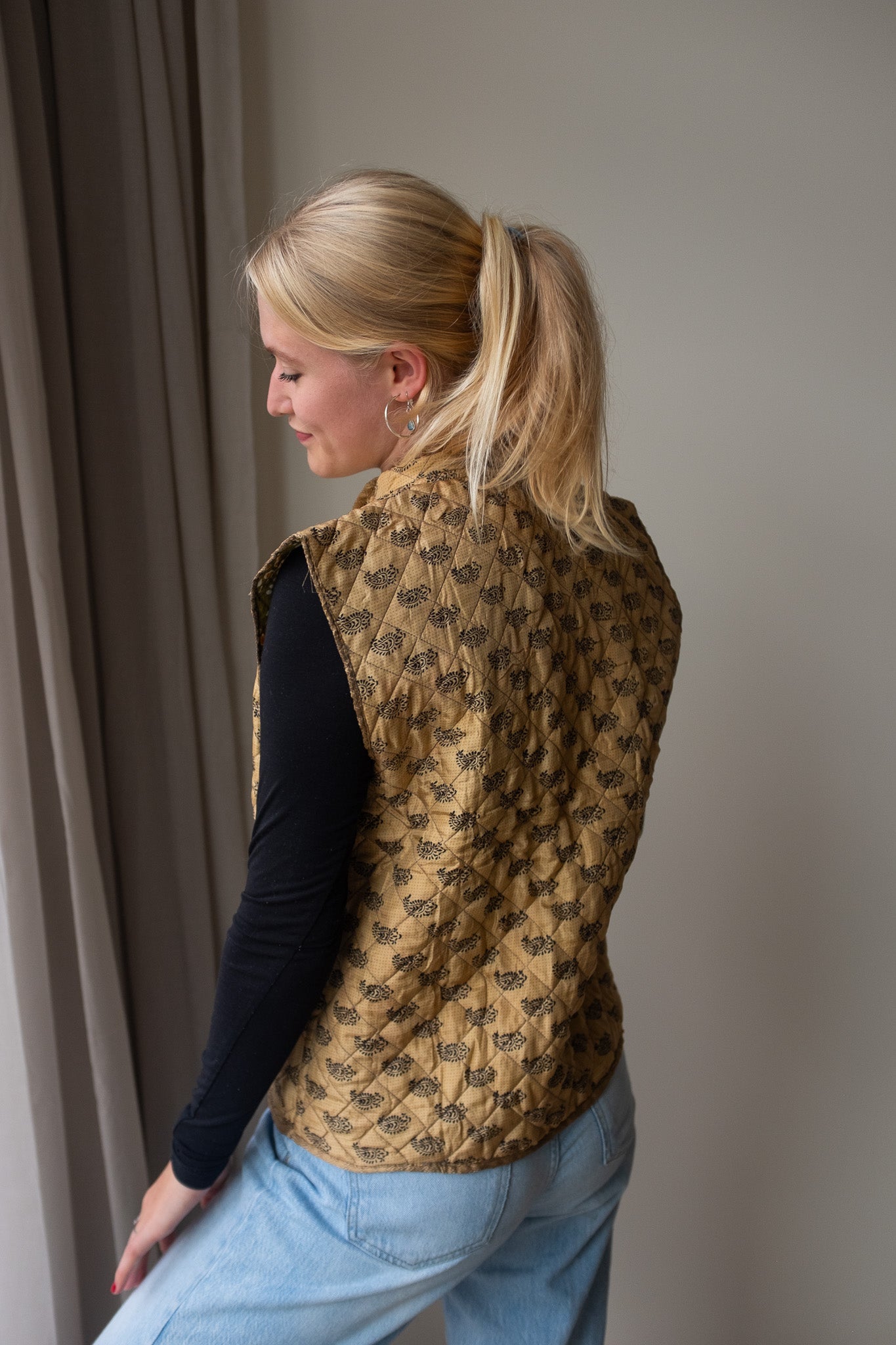 Reversible silk waistcoat NO.3