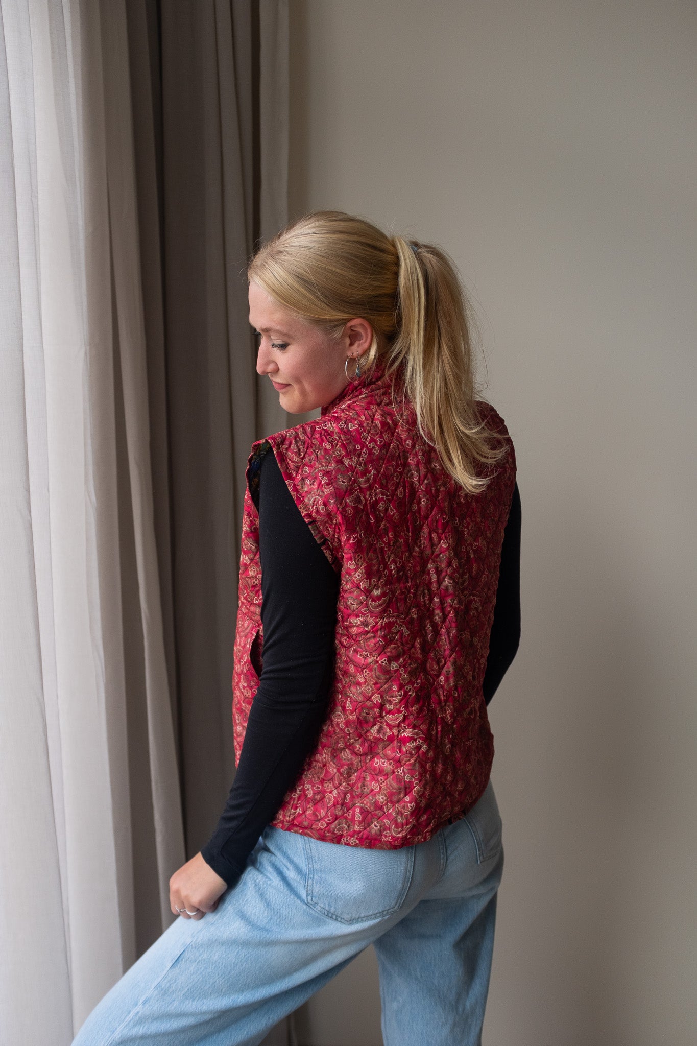 Reversible silk waistcoat NO.3