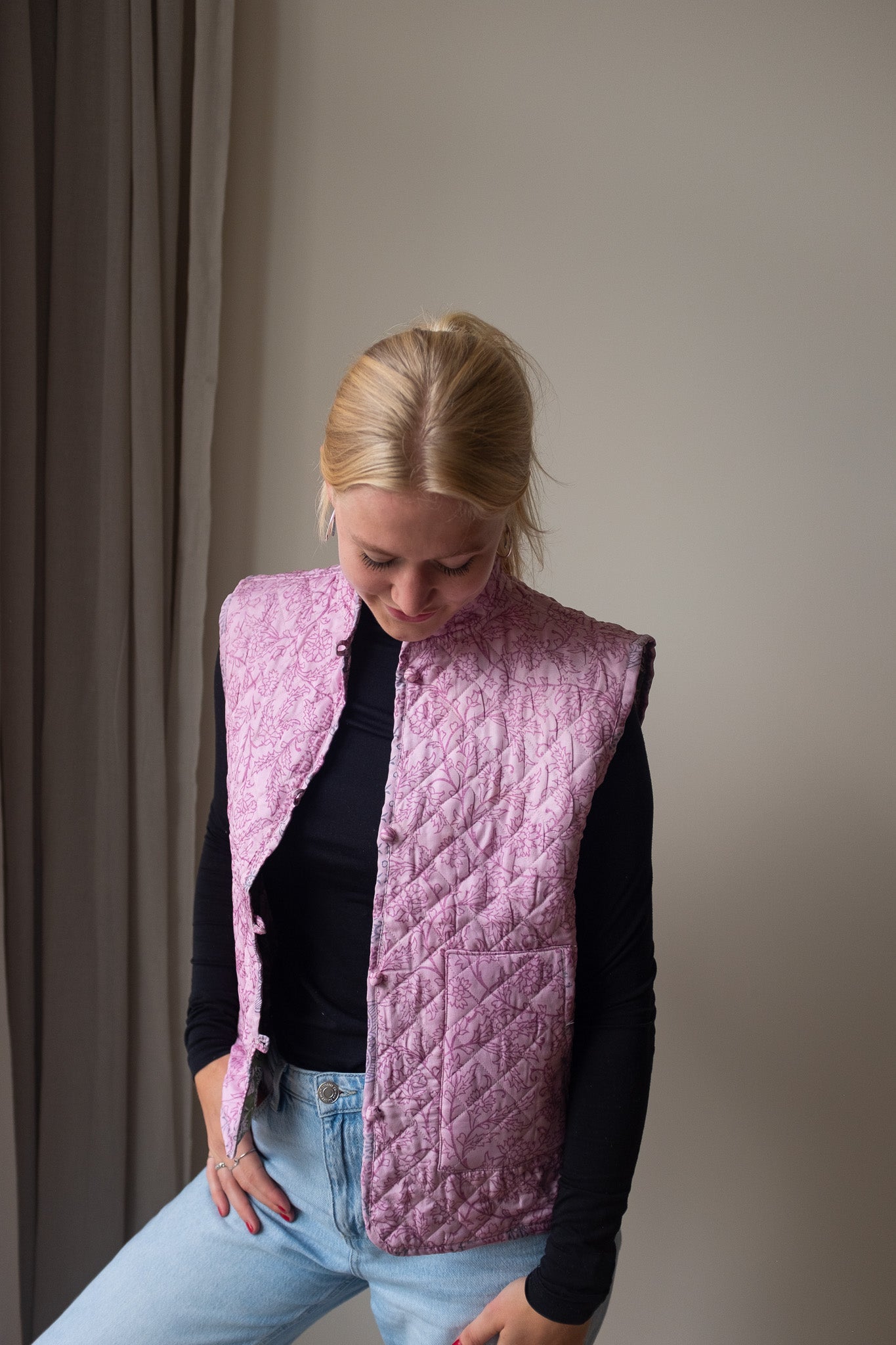 Reversible silk waistcoat NO.3