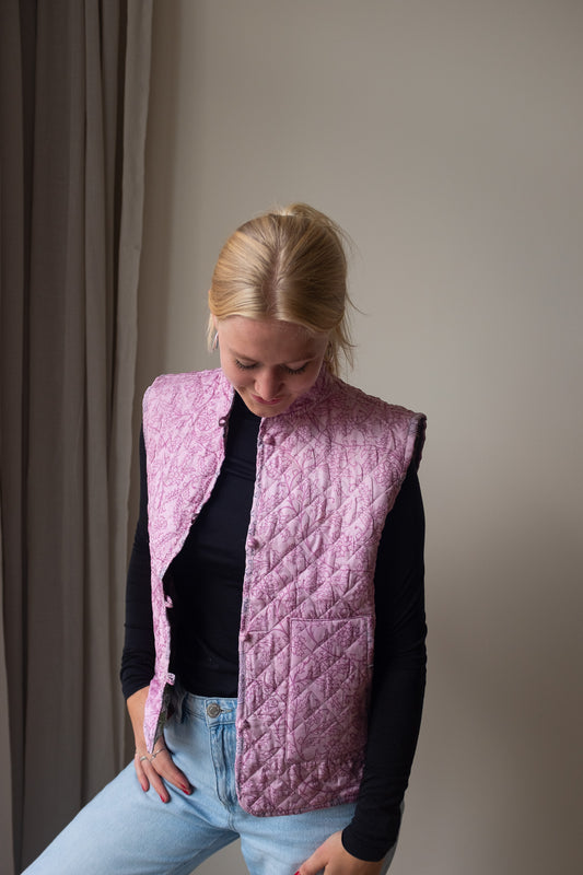 Reversible silk waistcoat NO.3