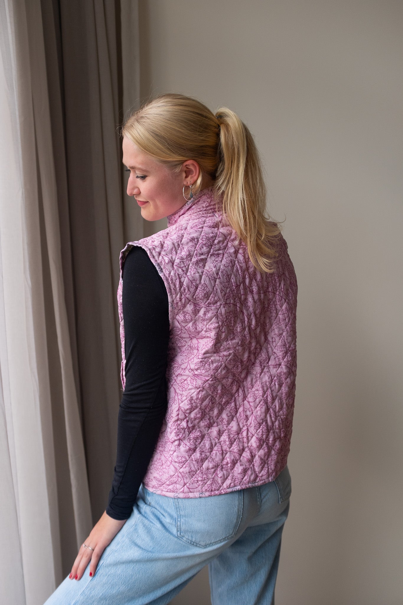 Reversible silk waistcoat NO.3