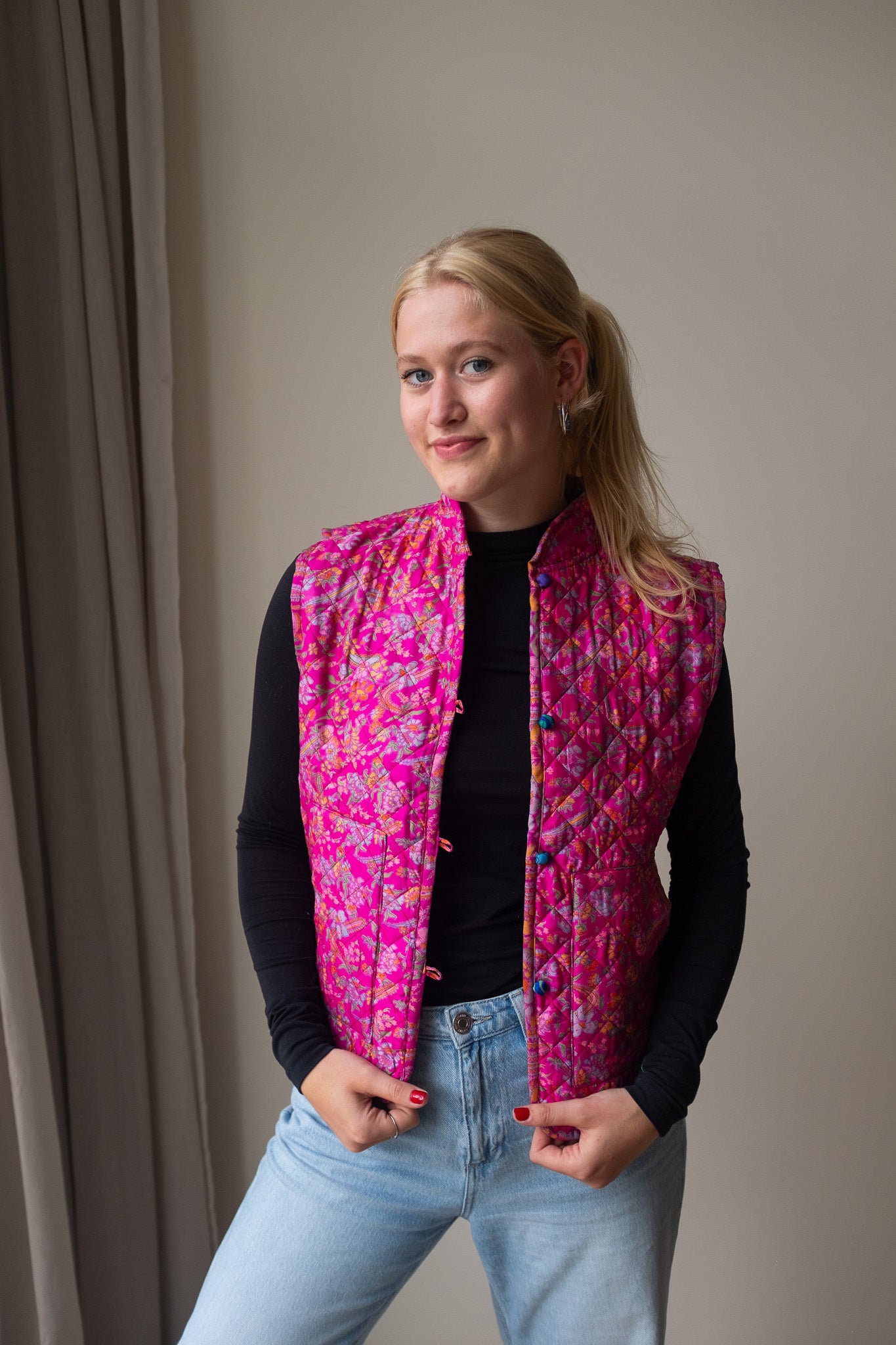 Reversible silk waistcoat NO.3
