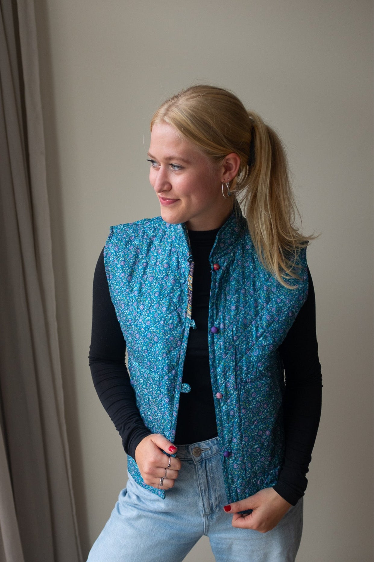 Reversible silk waistcoat NO.3