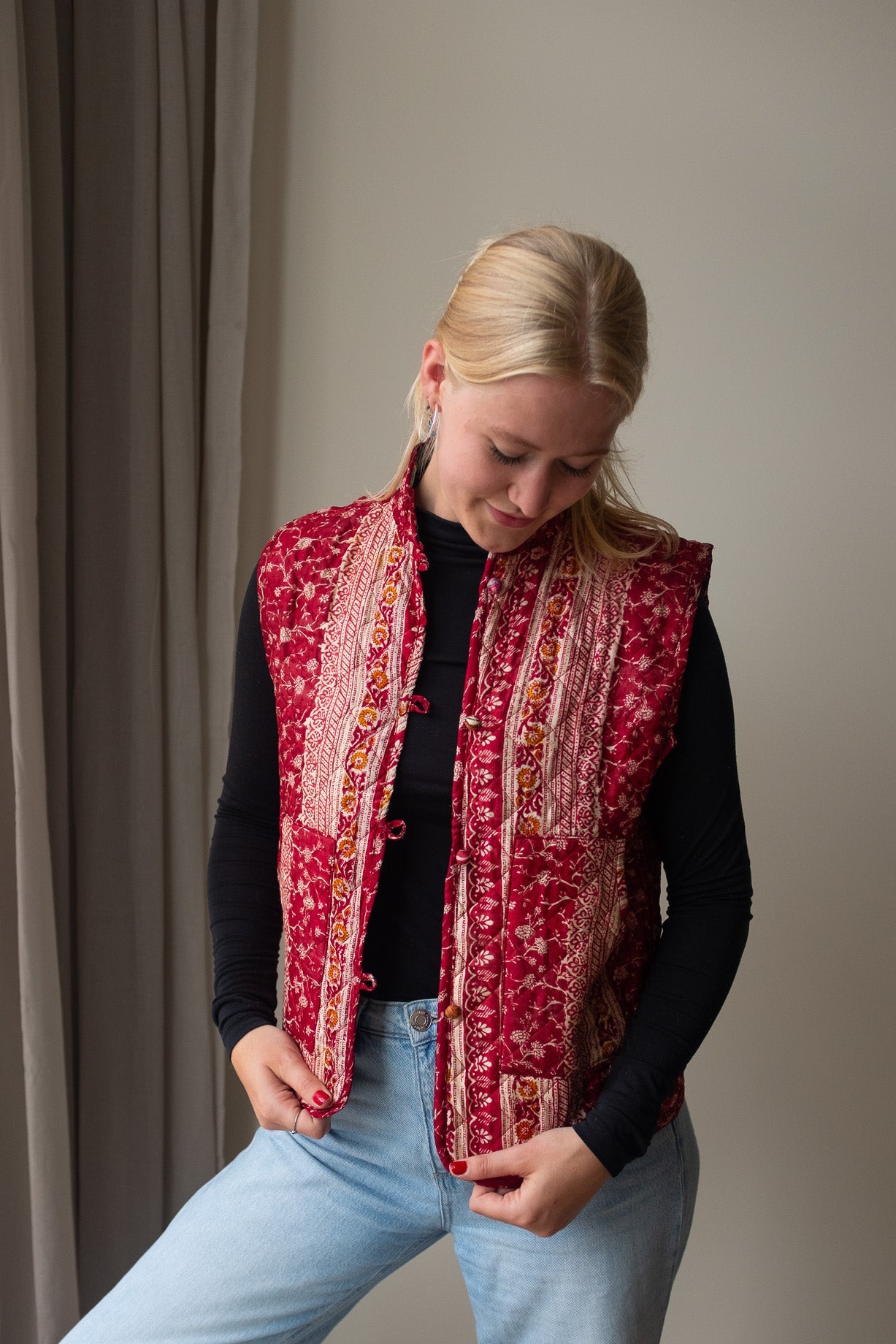 Reversible silk waistcoat NO.3