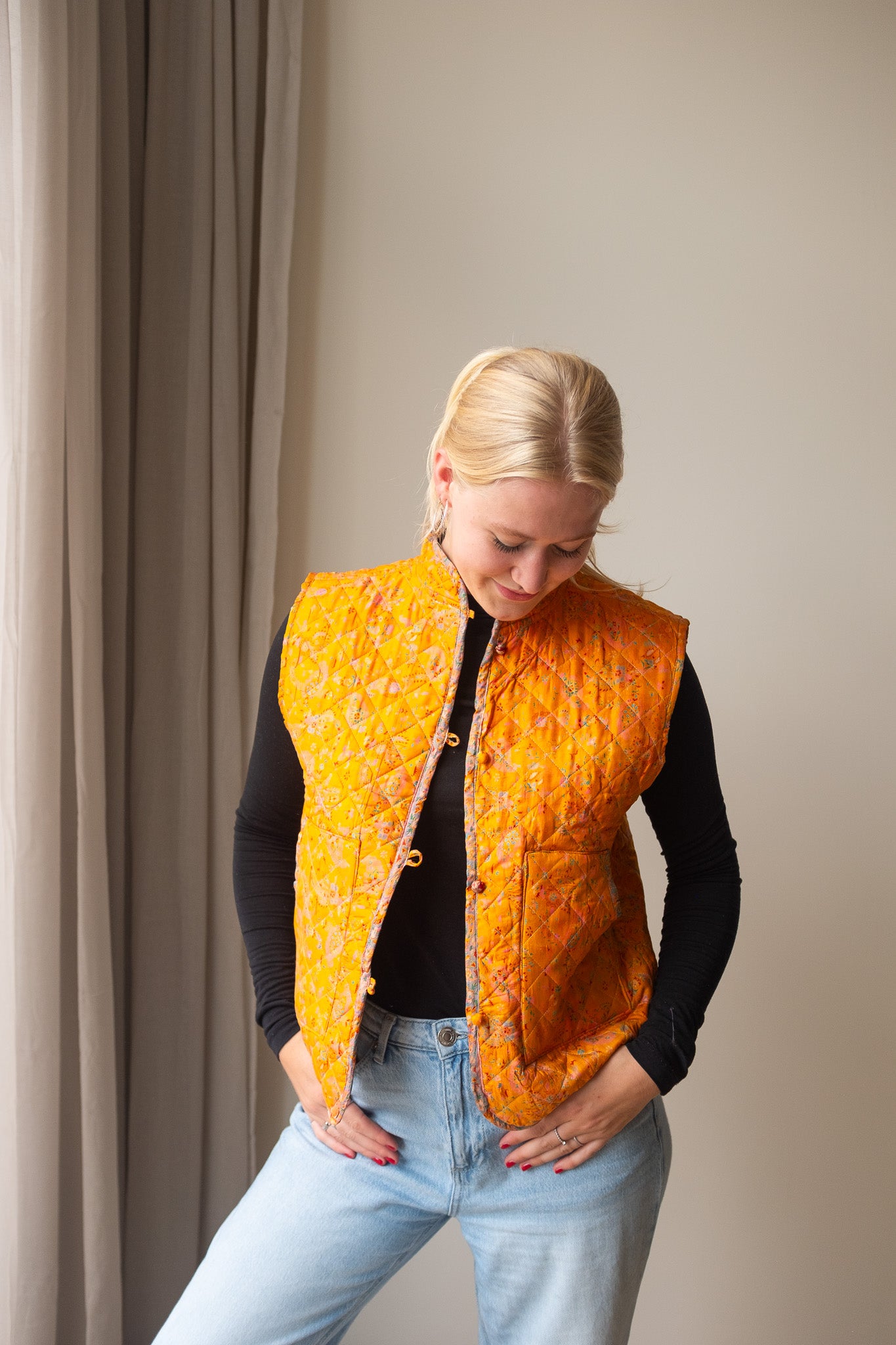 Reversible silk waistcoat NO.3