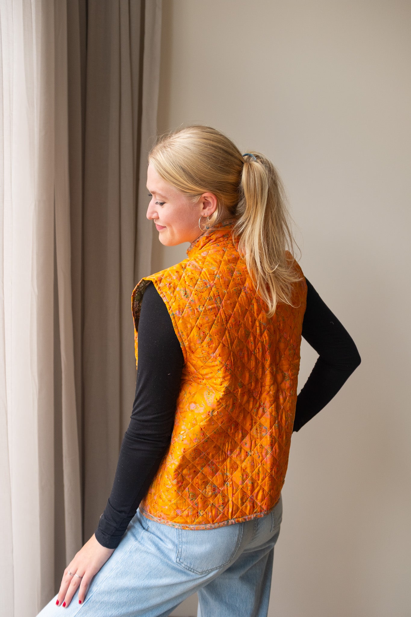 Reversible silk waistcoat NO.3