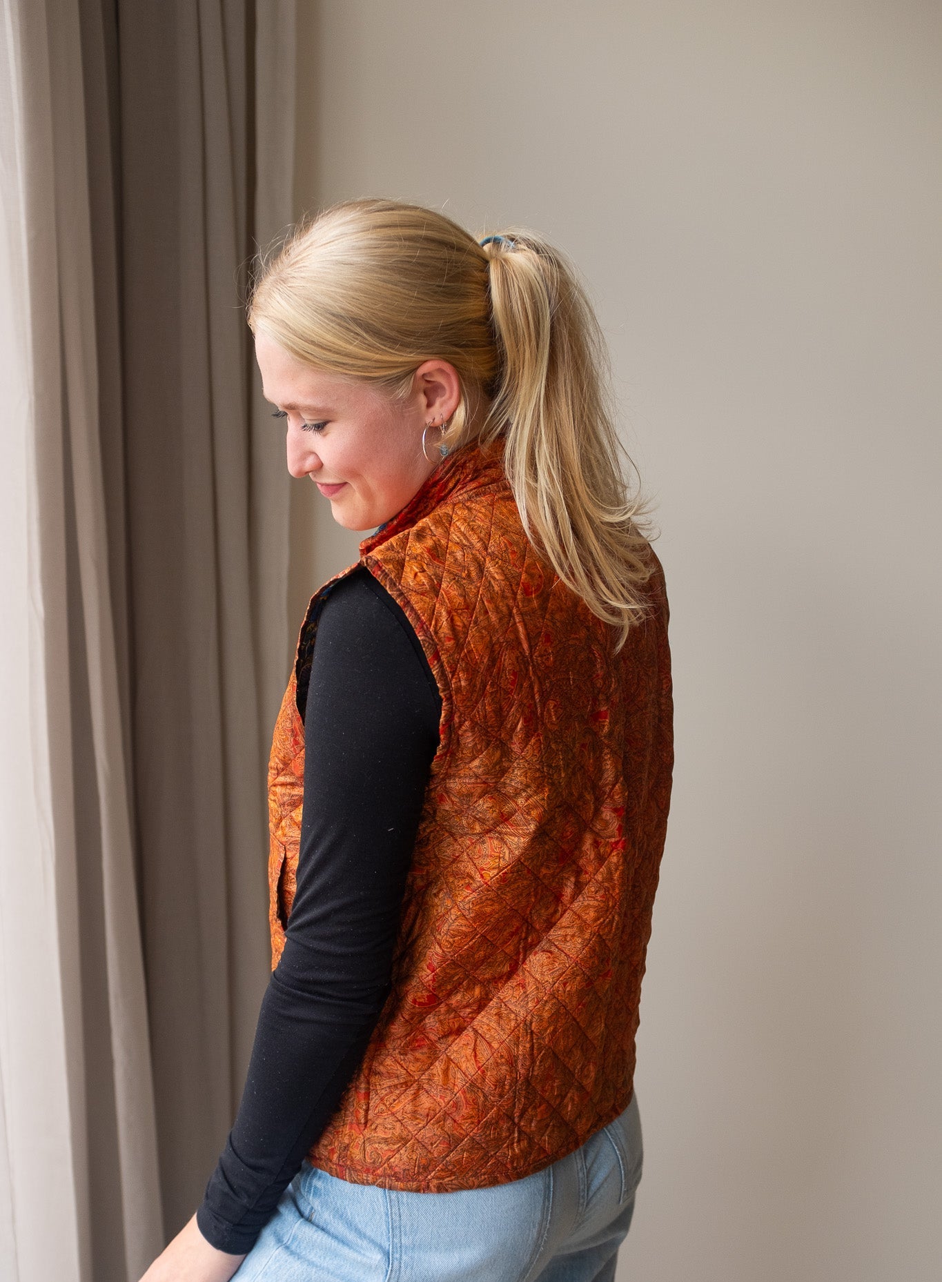 Reversible silk waistcoat NO.3